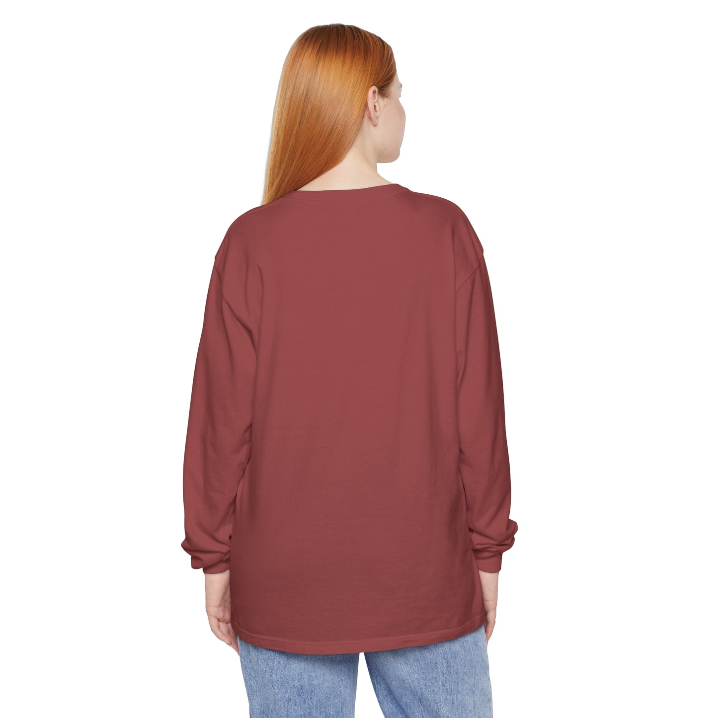 Unisex Garment-dyed Long Sleeve T-Shirt - Bull Elk w/ "COLORADO"