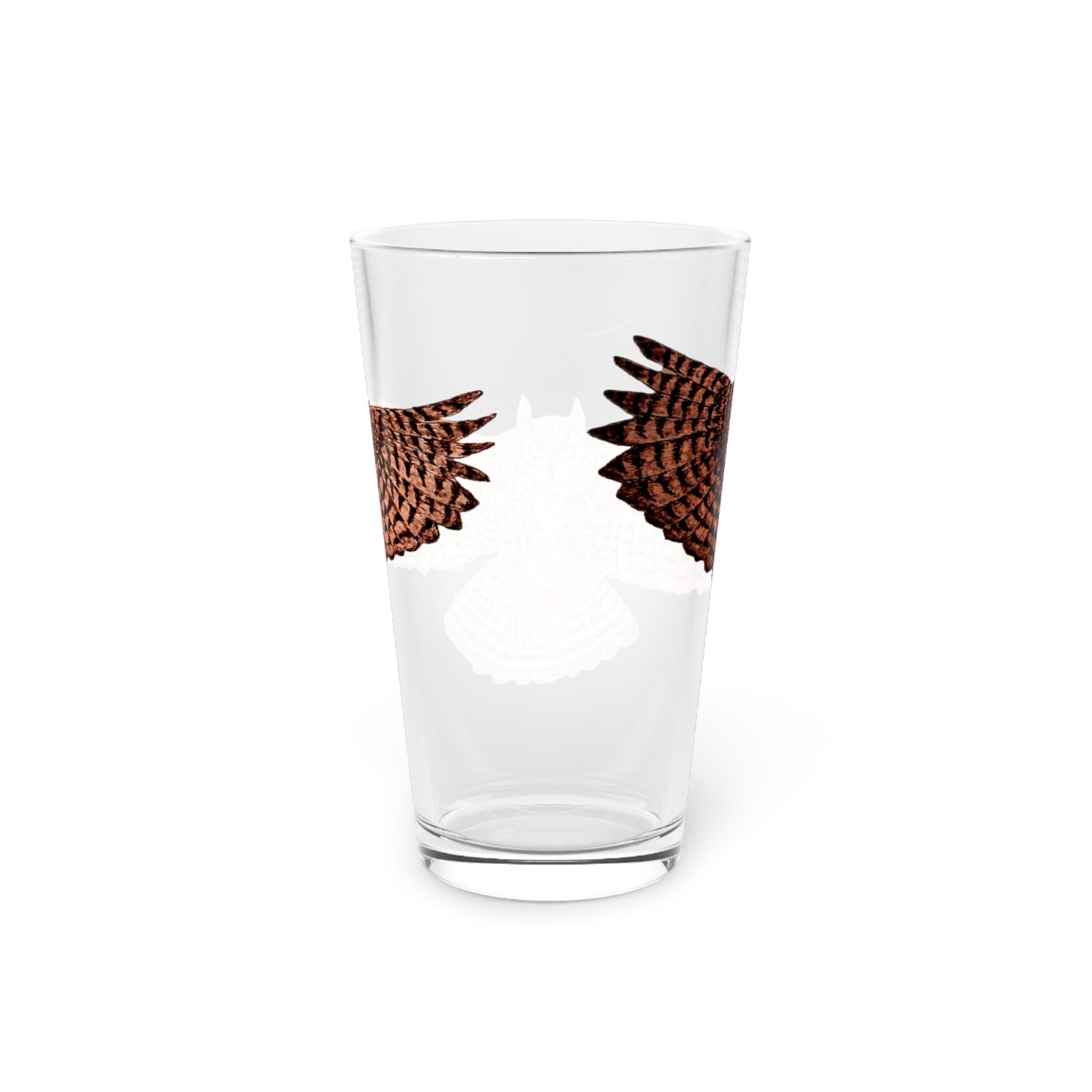 Pint Glass, 16oz - Owl