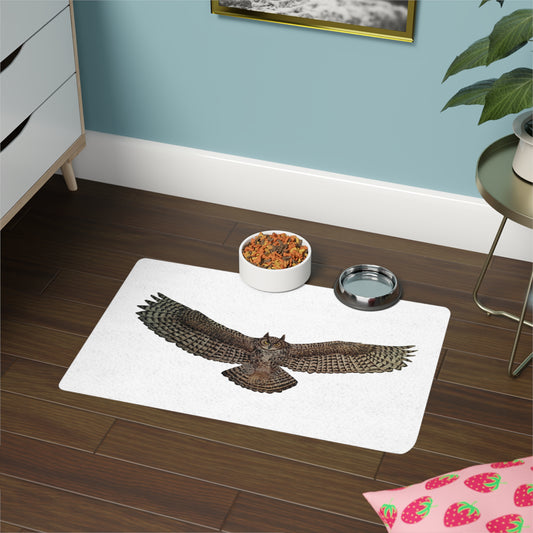 Pet Food Mat (12x18) - Owl