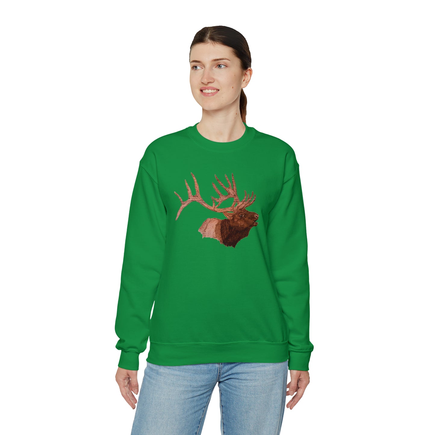 Unisex Heavy Blend™ Crewneck Sweatshirt - Bull Elk