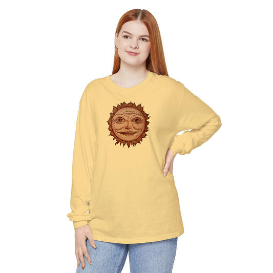 Unisex Garment-dyed Long Sleeve T-Shirt - Mama Sun