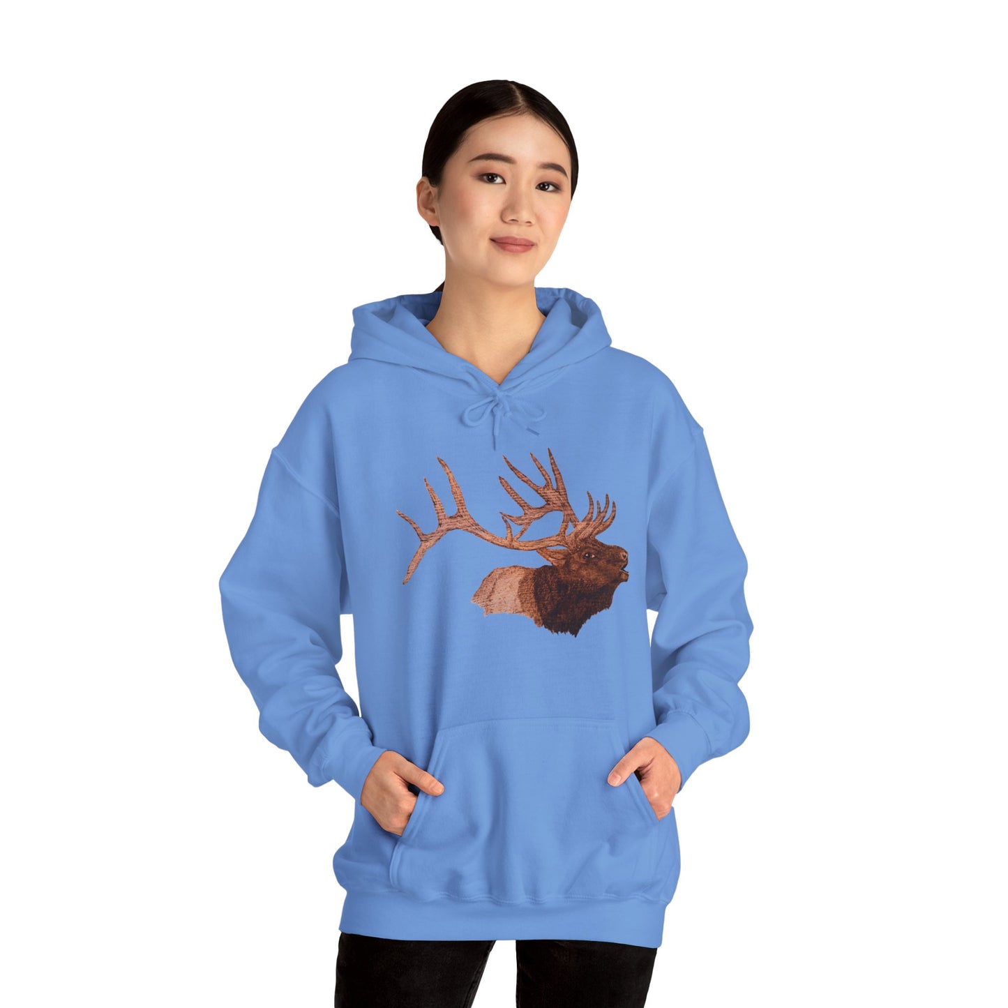 Unisex Heavy Blend™ Hooded Sweatshirt - Bull Elk