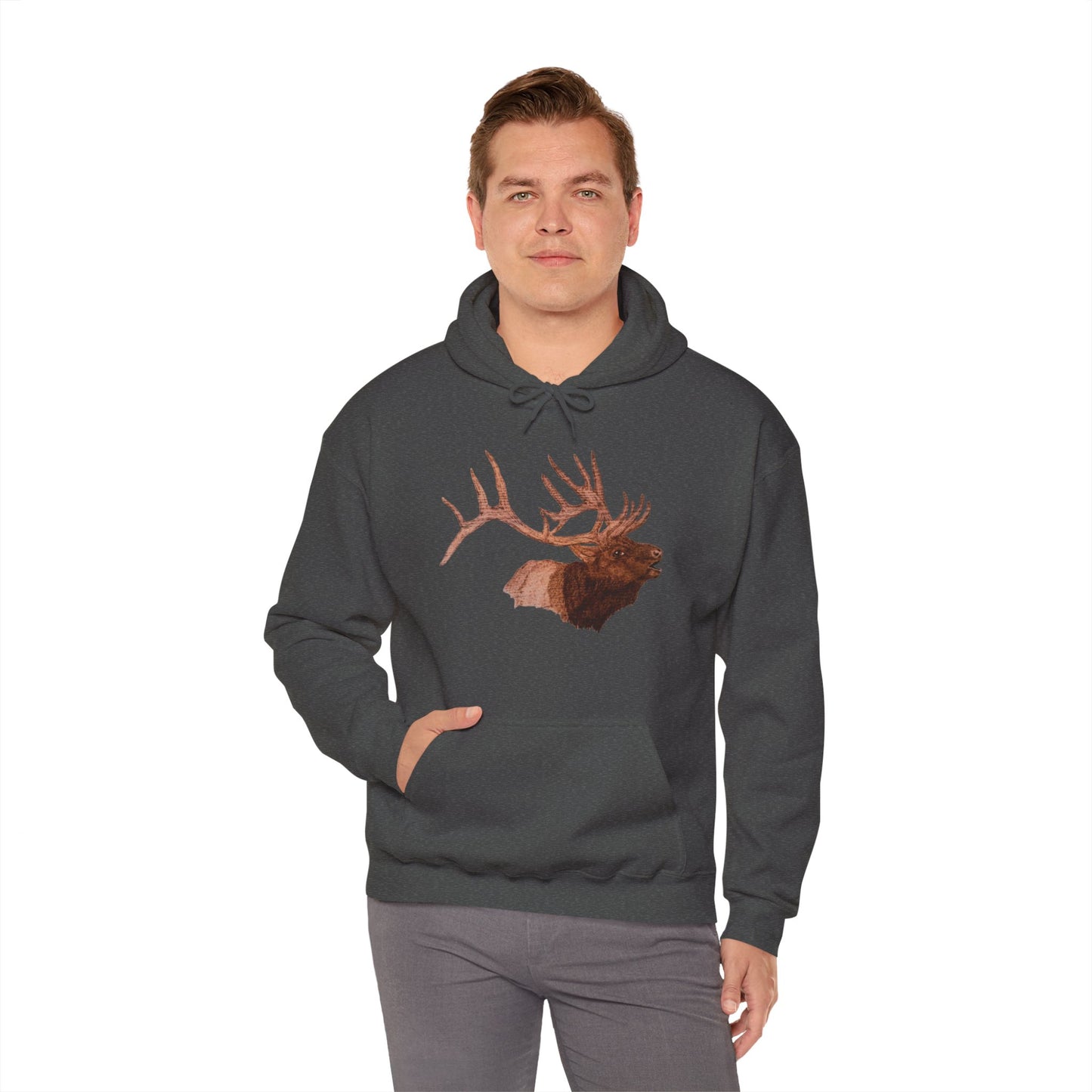 Unisex Heavy Blend™ Hooded Sweatshirt - Bull Elk