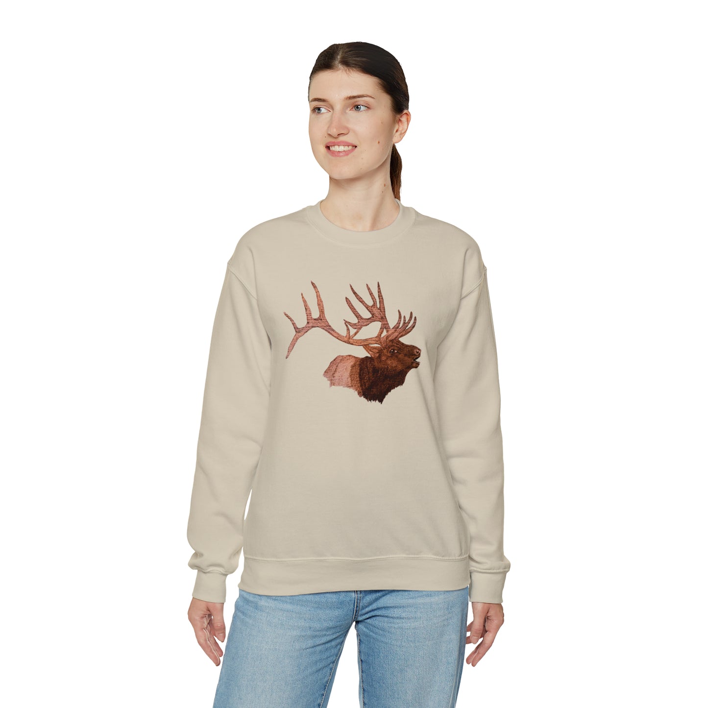 Unisex Heavy Blend™ Crewneck Sweatshirt - Bull Elk