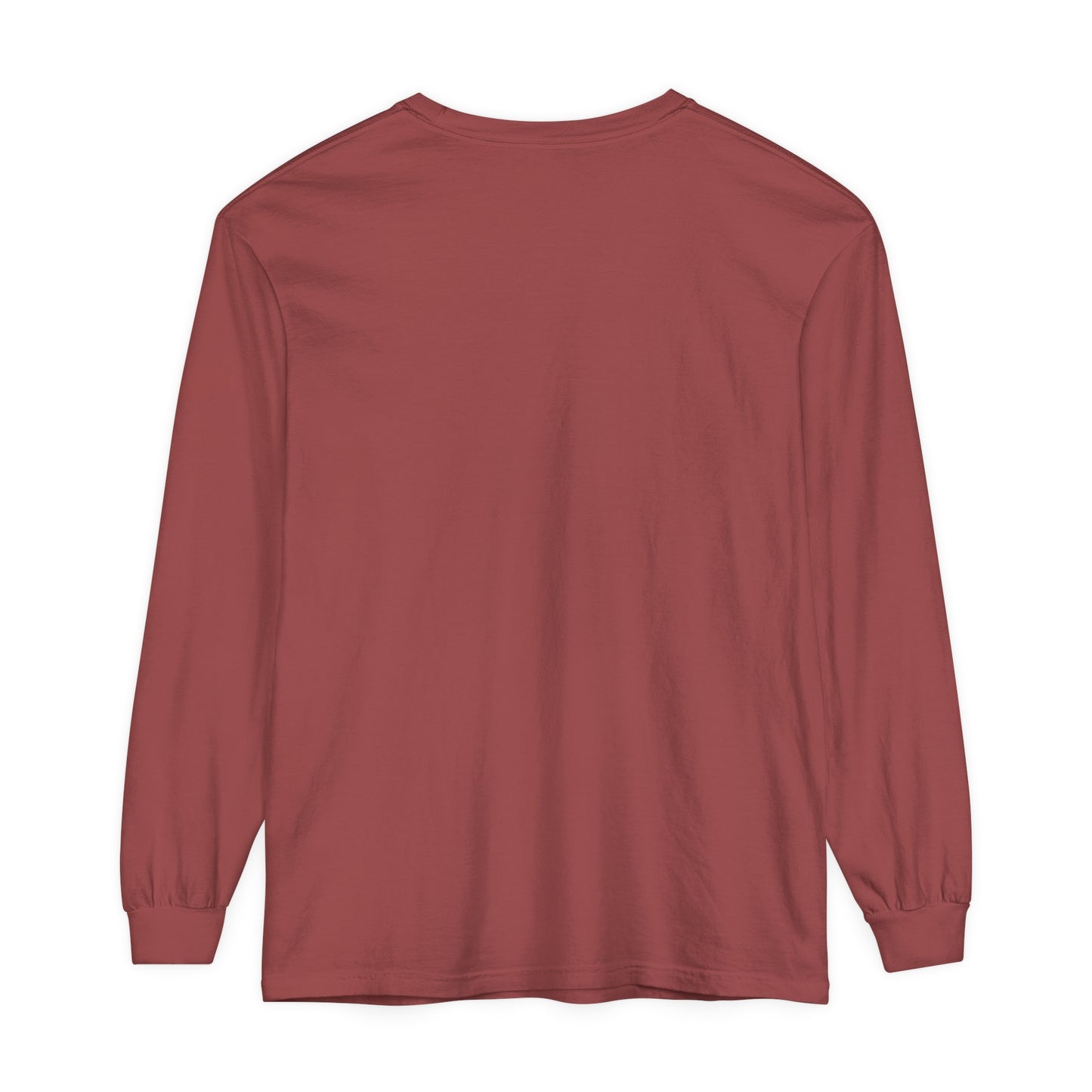 Unisex Garment-dyed Long Sleeve T-Shirt - Bison