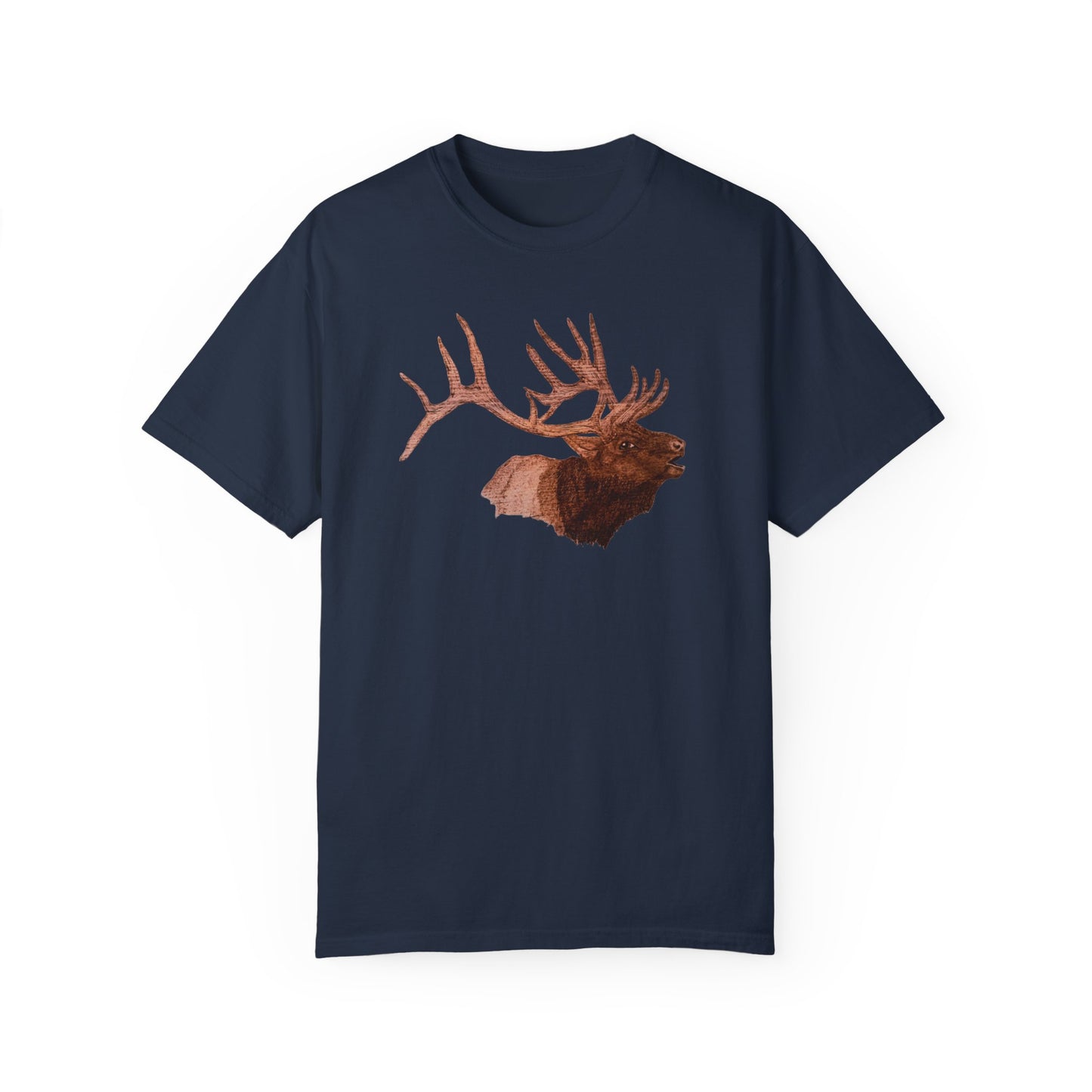 Unisex Garment-Dyed T-shirt - Bull Elk