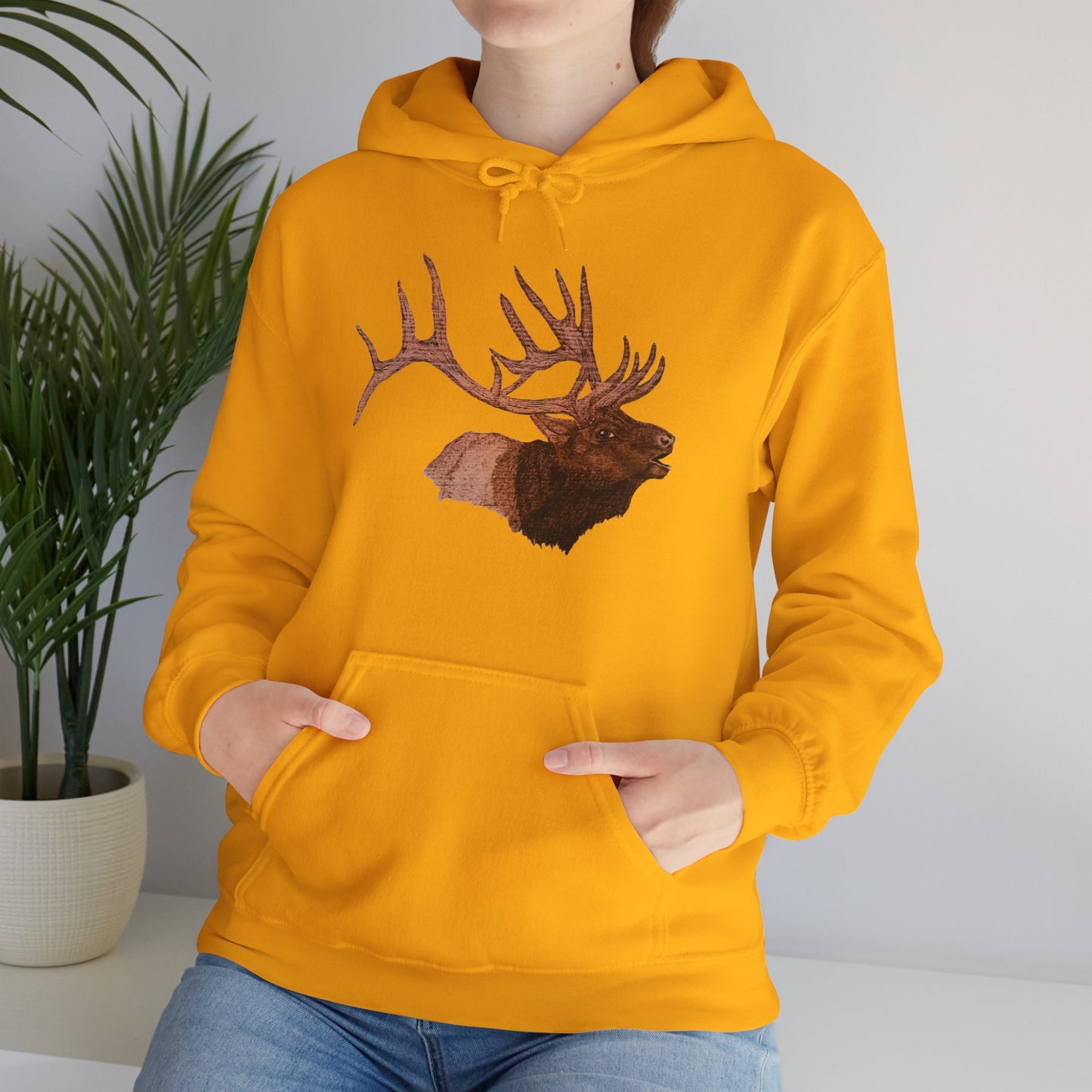 Unisex Heavy Blend™ Hooded Sweatshirt - Bull Elk