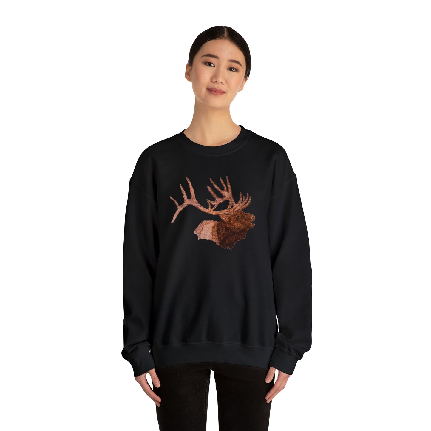 Unisex Heavy Blend™ Crewneck Sweatshirt - Bull Elk