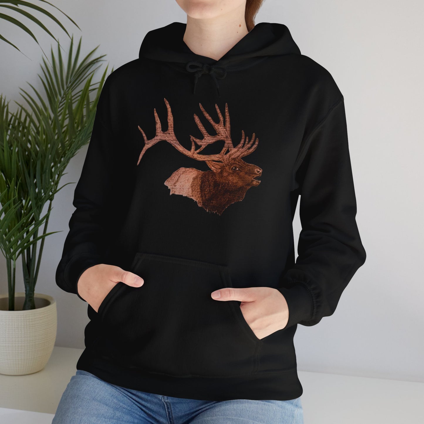 Unisex Heavy Blend™ Hooded Sweatshirt - Bull Elk