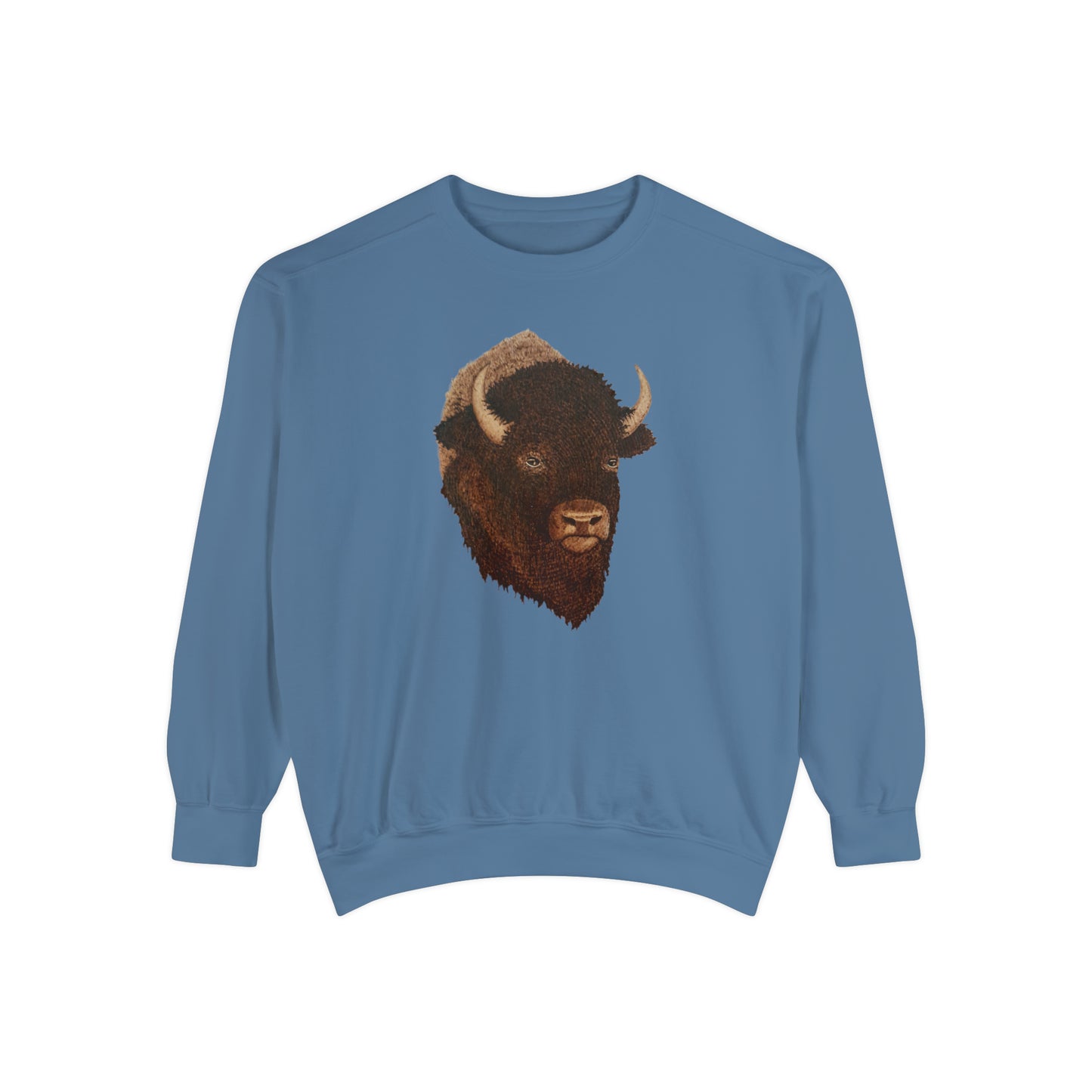 Unisex Garment-Dyed Sweatshirt - Bison