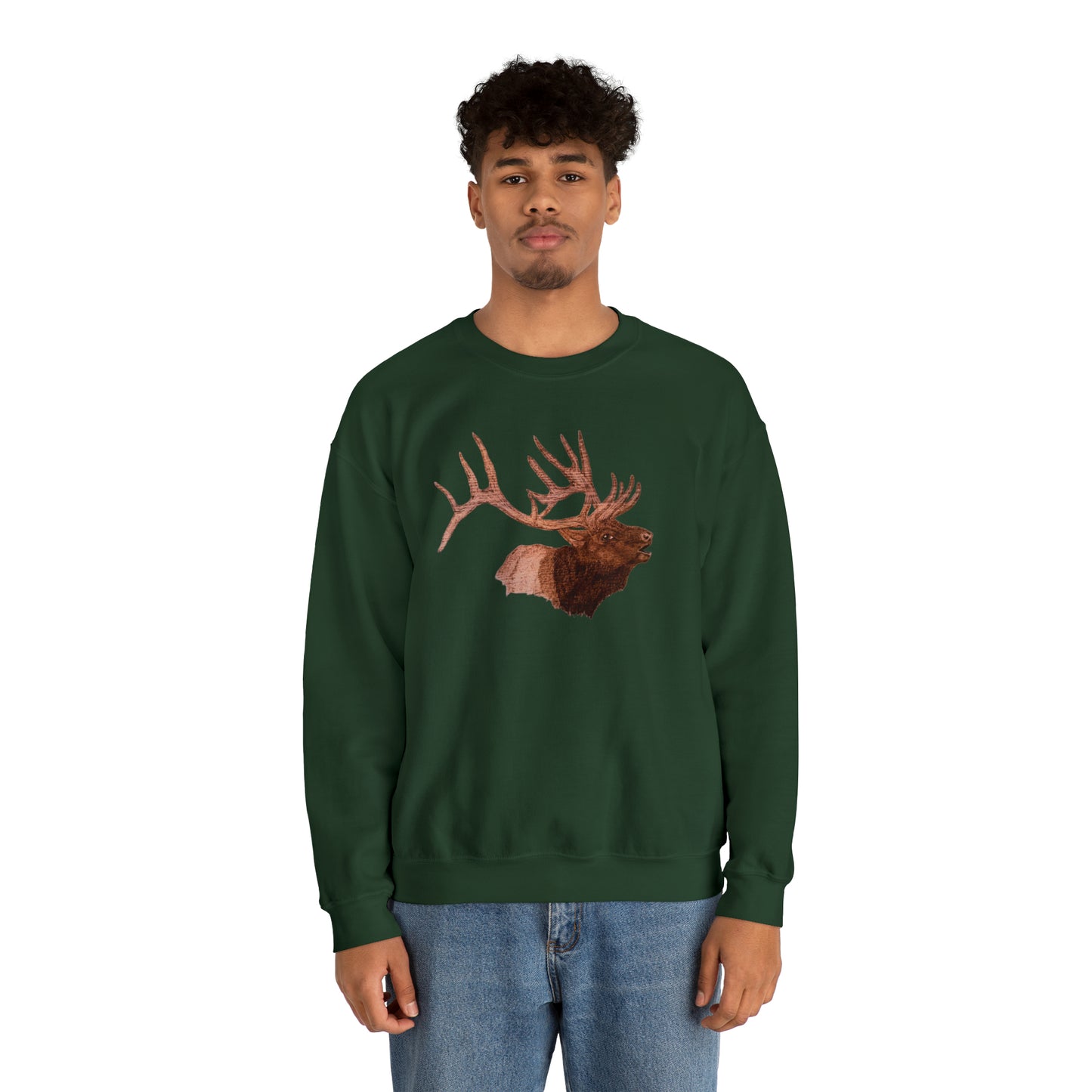 Unisex Heavy Blend™ Crewneck Sweatshirt - Bull Elk