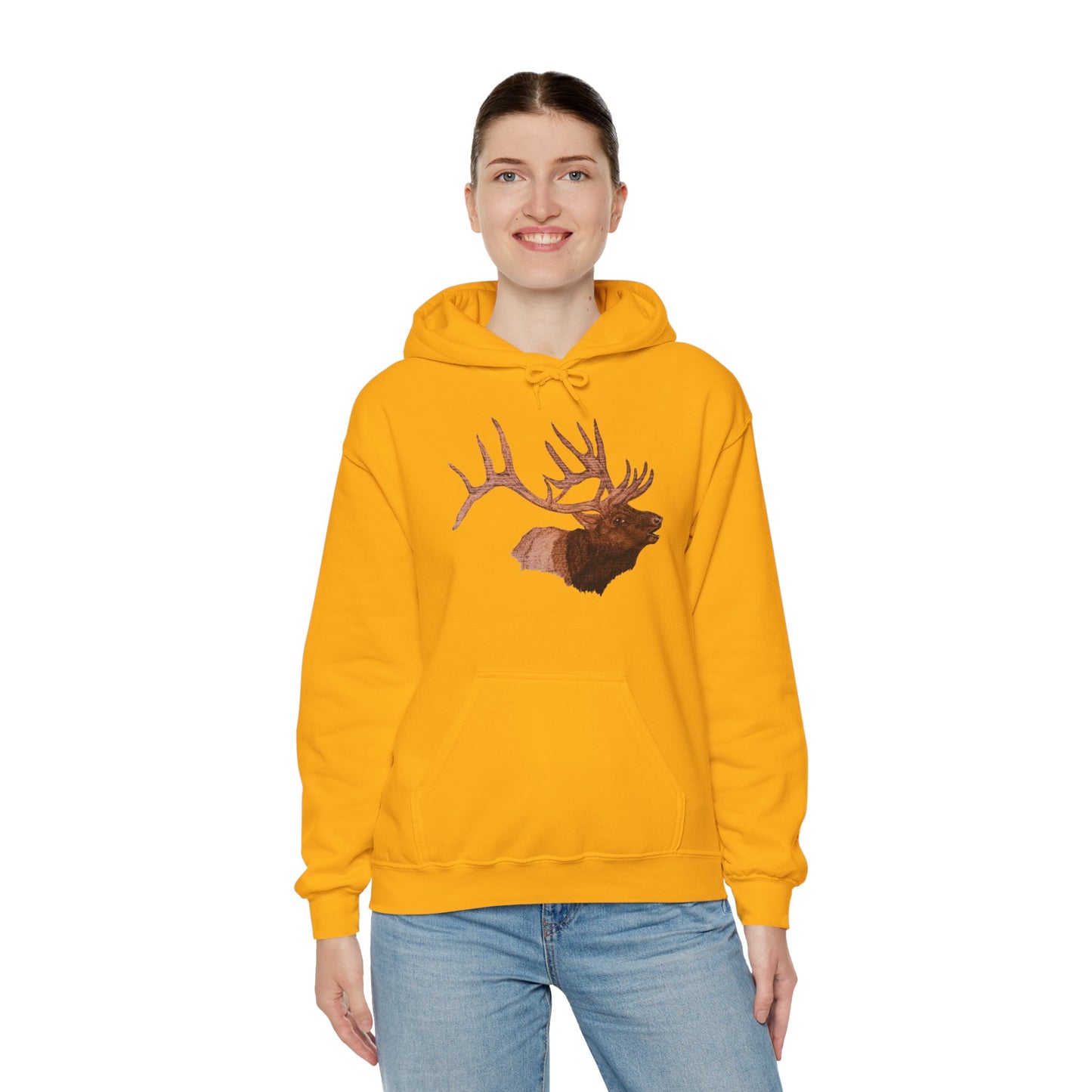 Unisex Heavy Blend™ Hooded Sweatshirt - Bull Elk