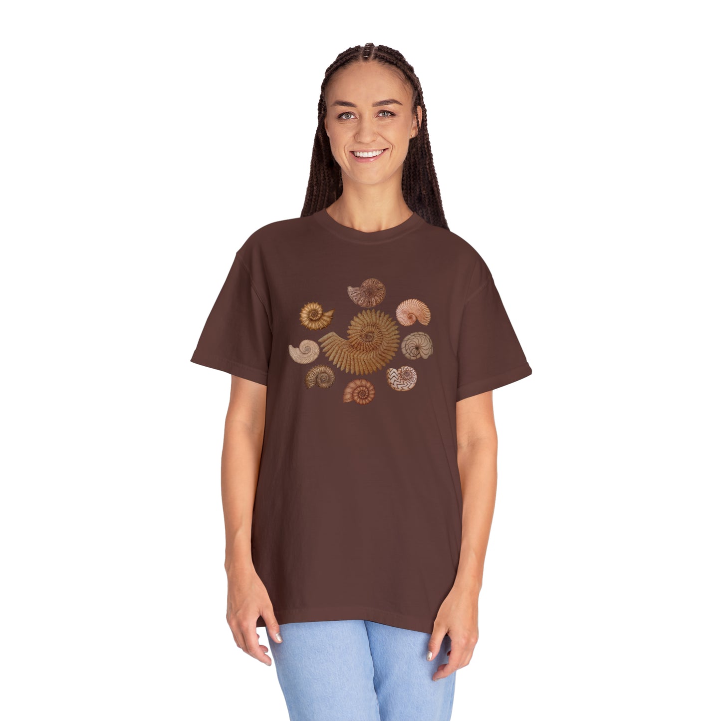 Unisex Garment-Dyed T-shirt - Ammonites