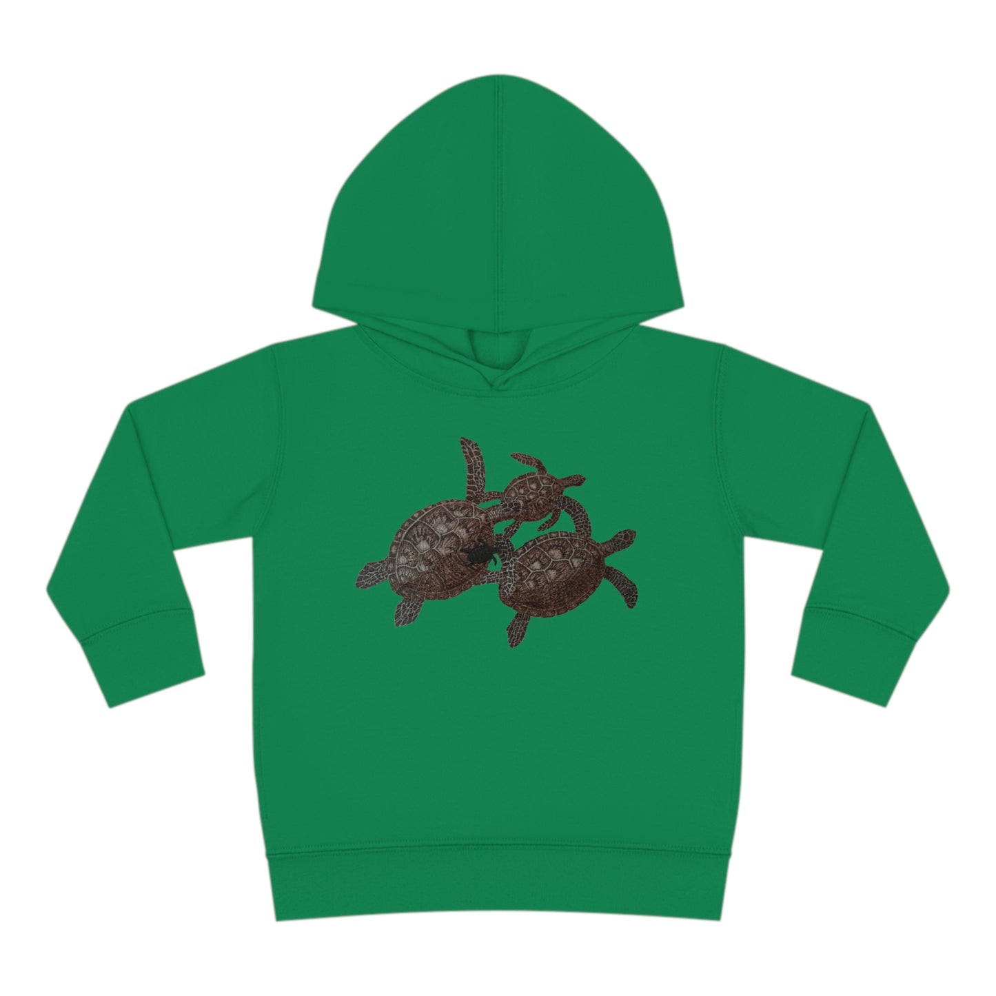 Toddler Pullover Fleece Hoodie - Turtle Family