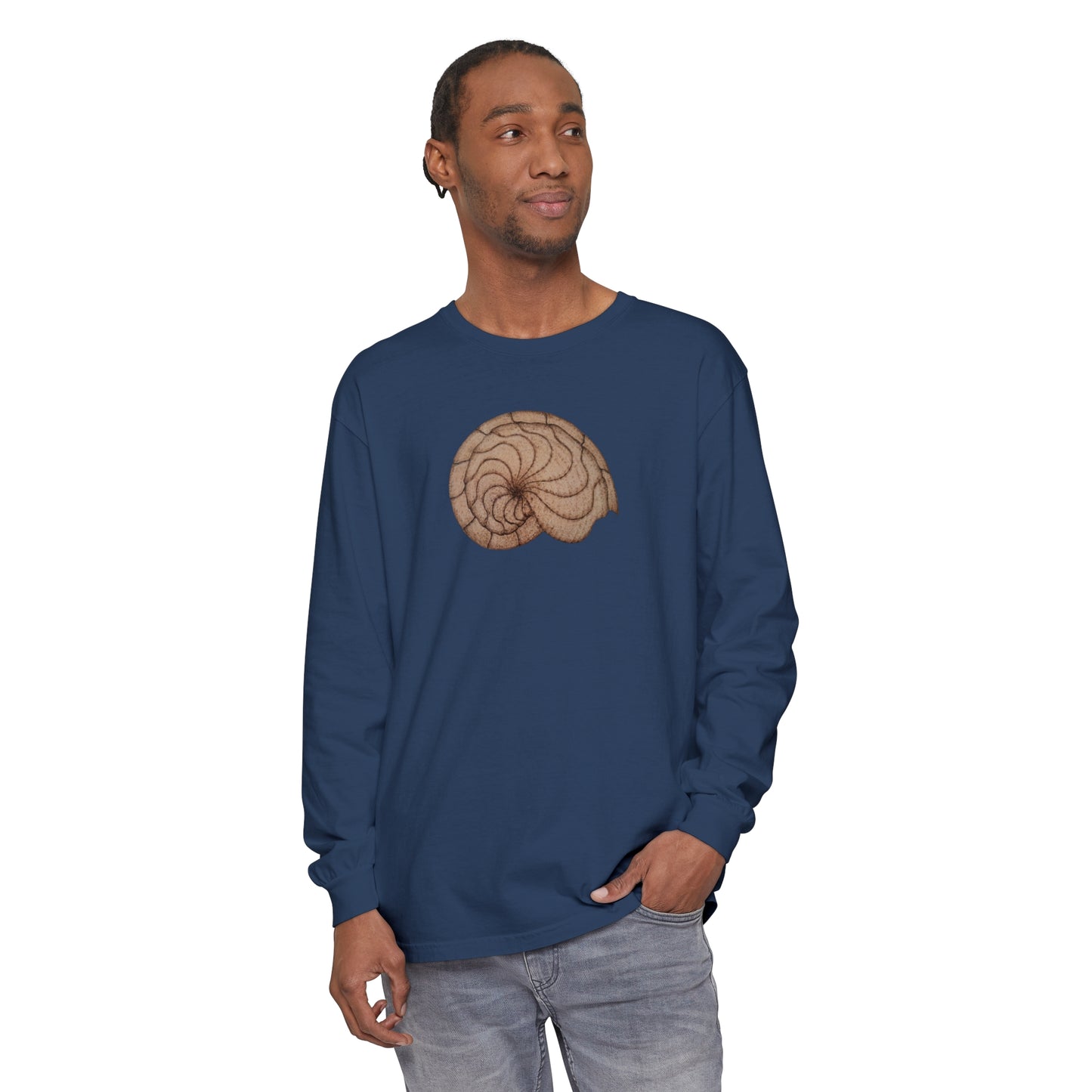 Unisex Garment-dyed Long Sleeve T-Shirt - Hamal