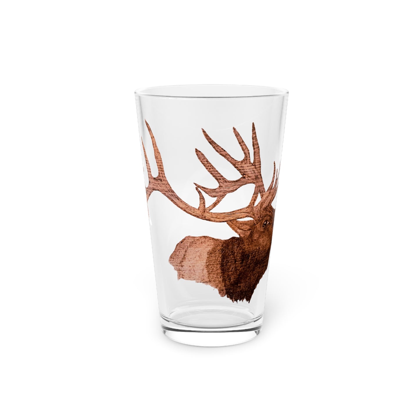 Pint Glass, 16oz - Bull Elk