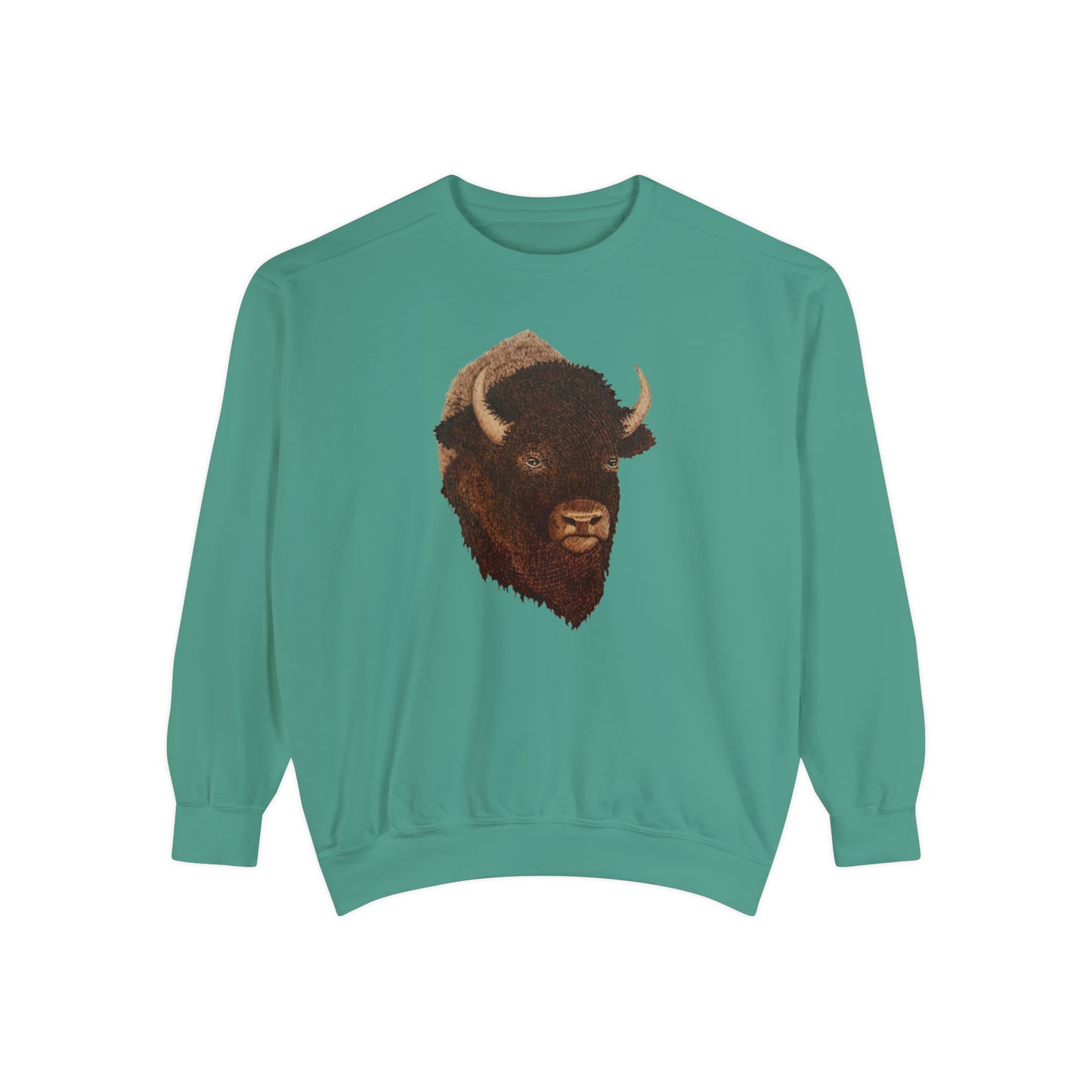 Unisex Garment-Dyed Sweatshirt - Bison