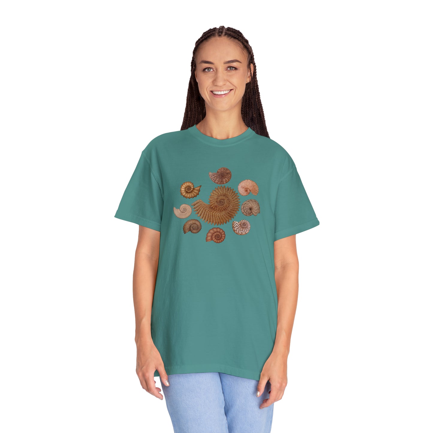 Unisex Garment-Dyed T-shirt - Ammonites