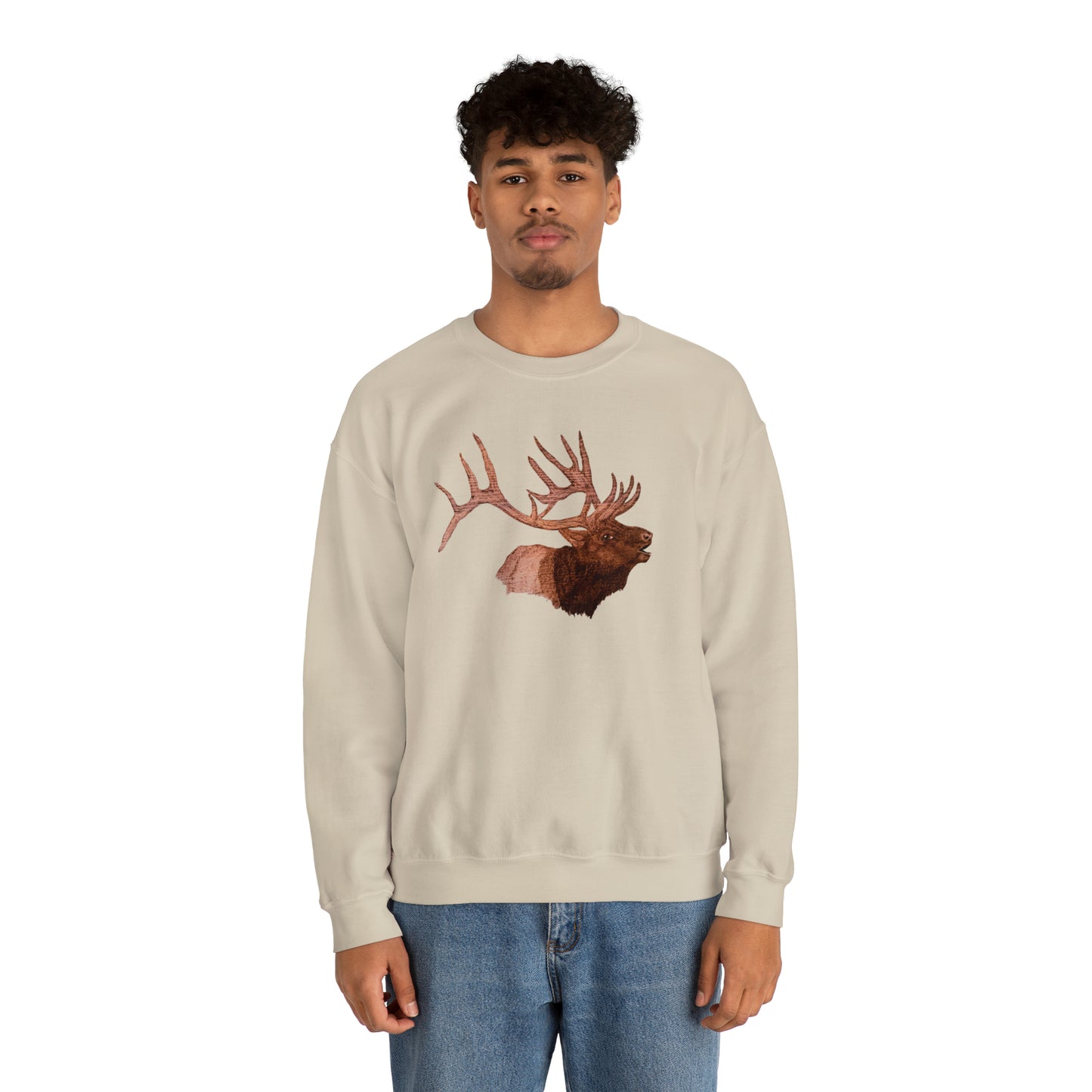 Unisex Heavy Blend™ Crewneck Sweatshirt - Bull Elk