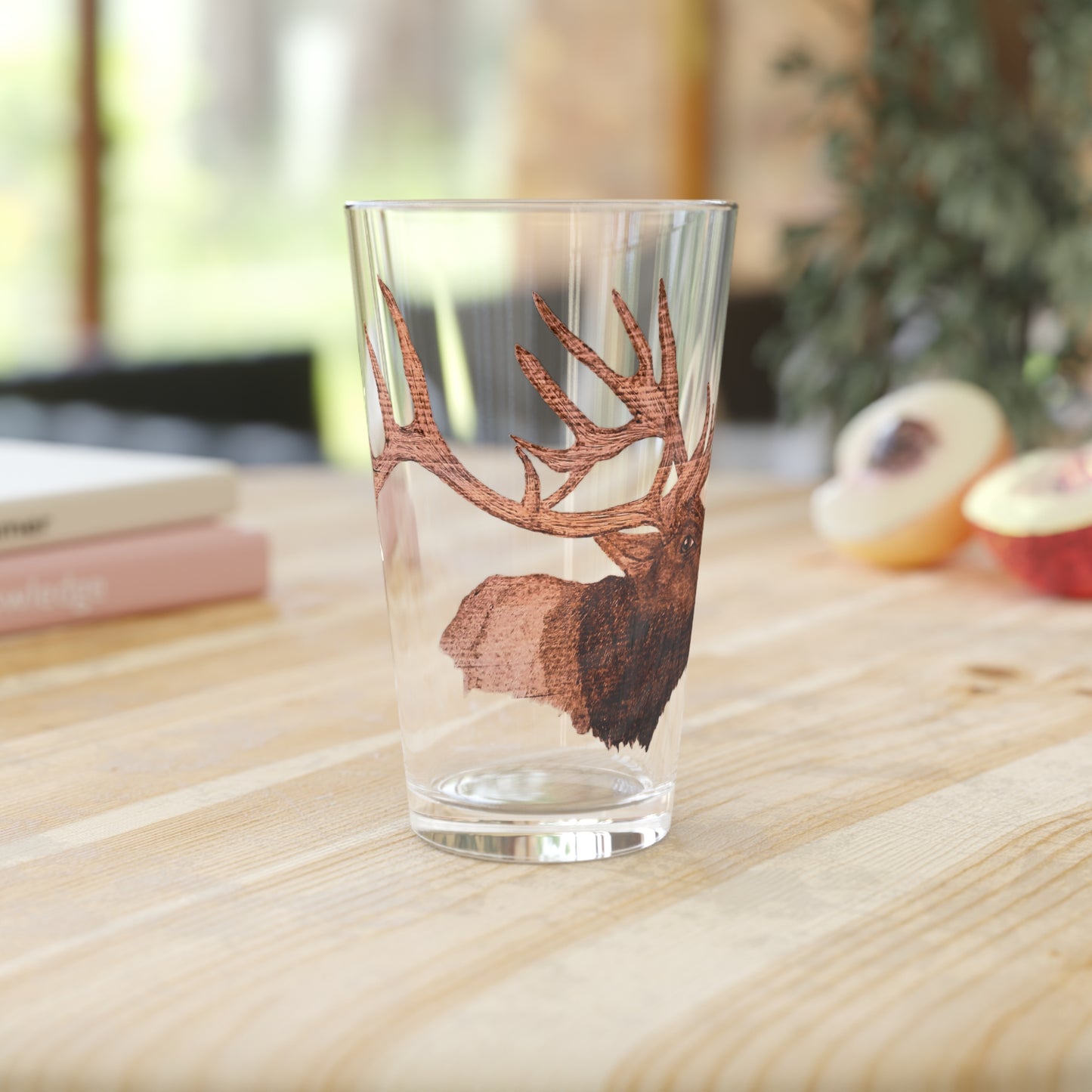 Pint Glass, 16oz - Bull Elk