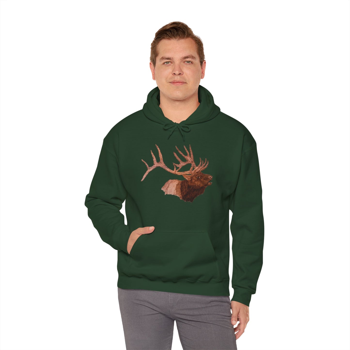 Unisex Heavy Blend™ Hooded Sweatshirt - Bull Elk