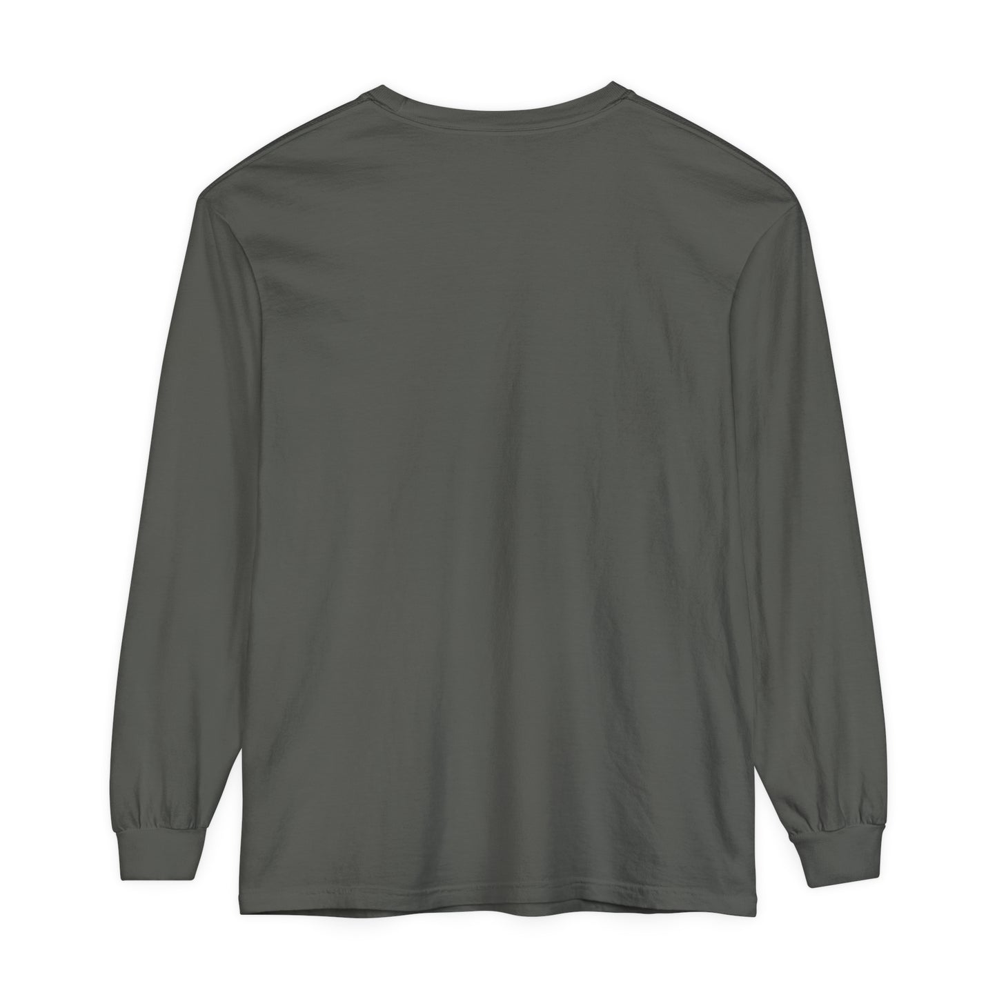 Unisex Garment-dyed Long Sleeve T-Shirt - Bison