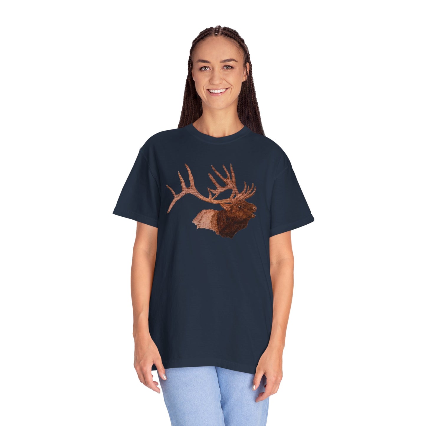 Unisex Garment-Dyed T-shirt - Bull Elk