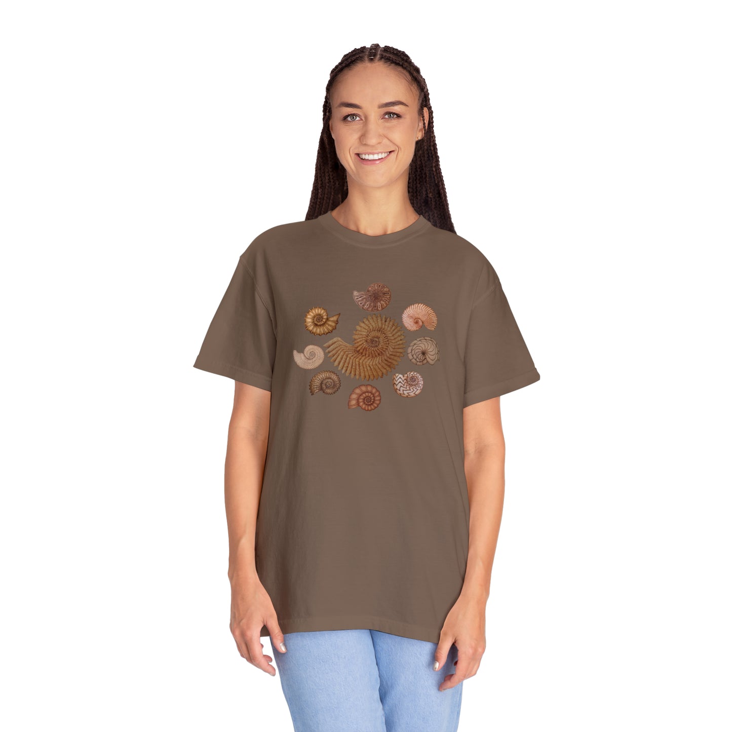 Unisex Garment-Dyed T-shirt - Ammonites