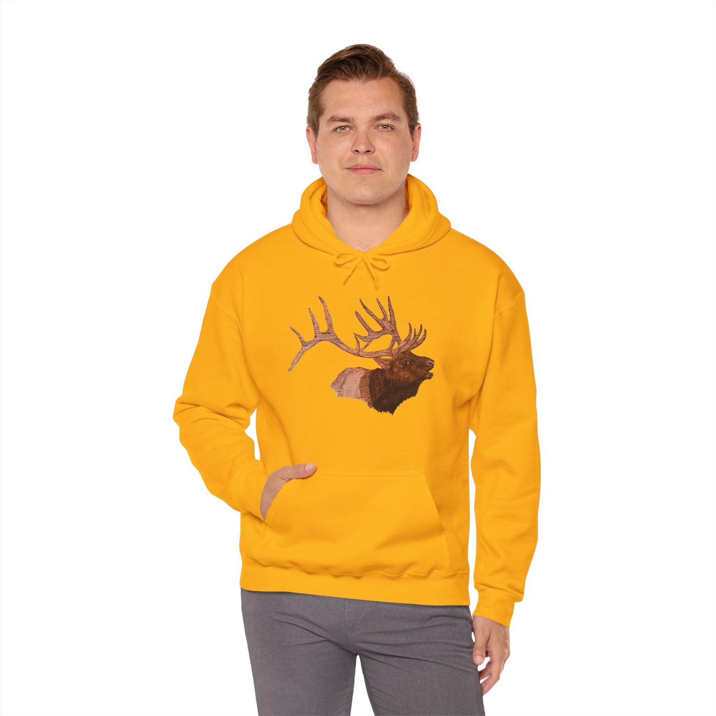 Unisex Heavy Blend™ Hooded Sweatshirt - Bull Elk