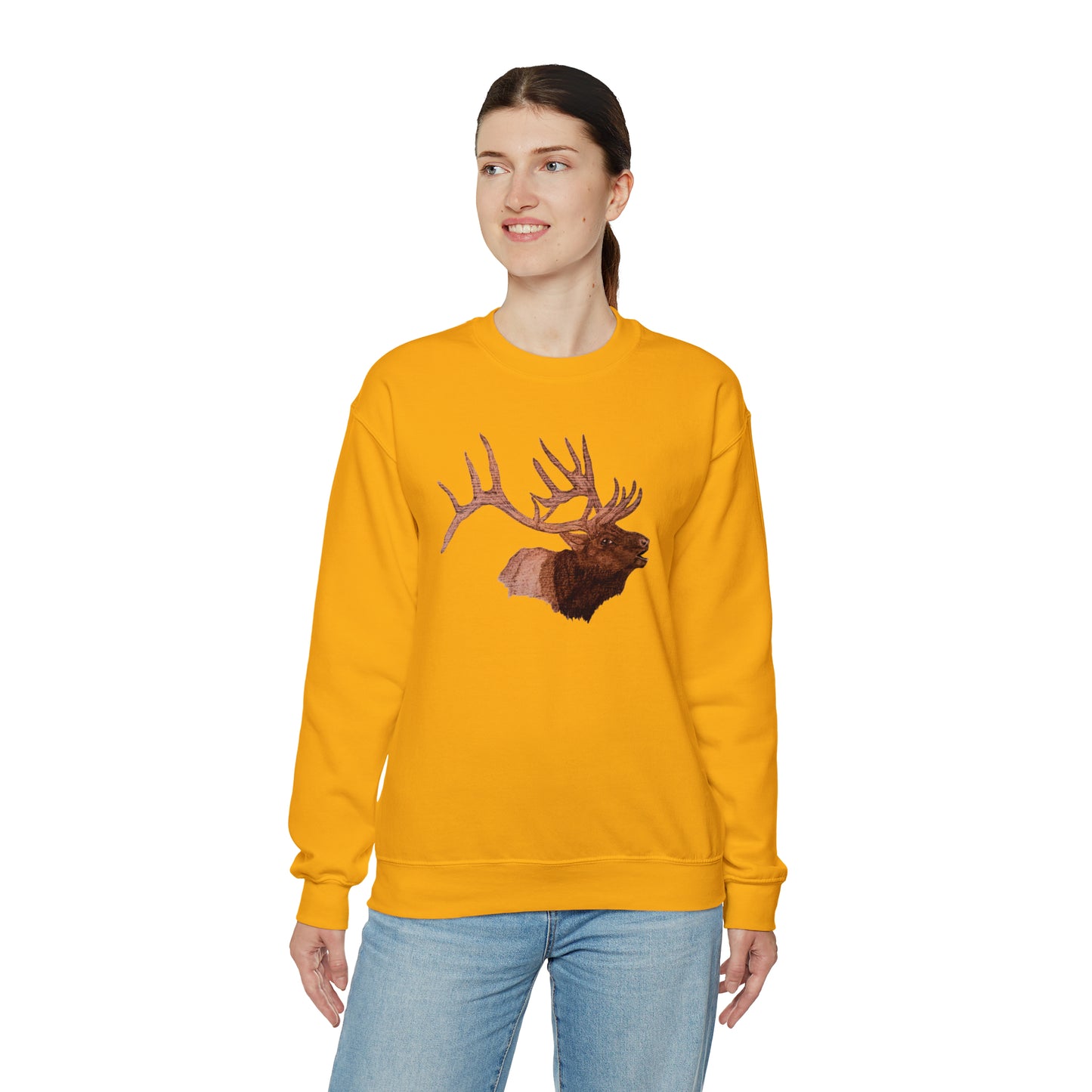 Unisex Heavy Blend™ Crewneck Sweatshirt - Bull Elk