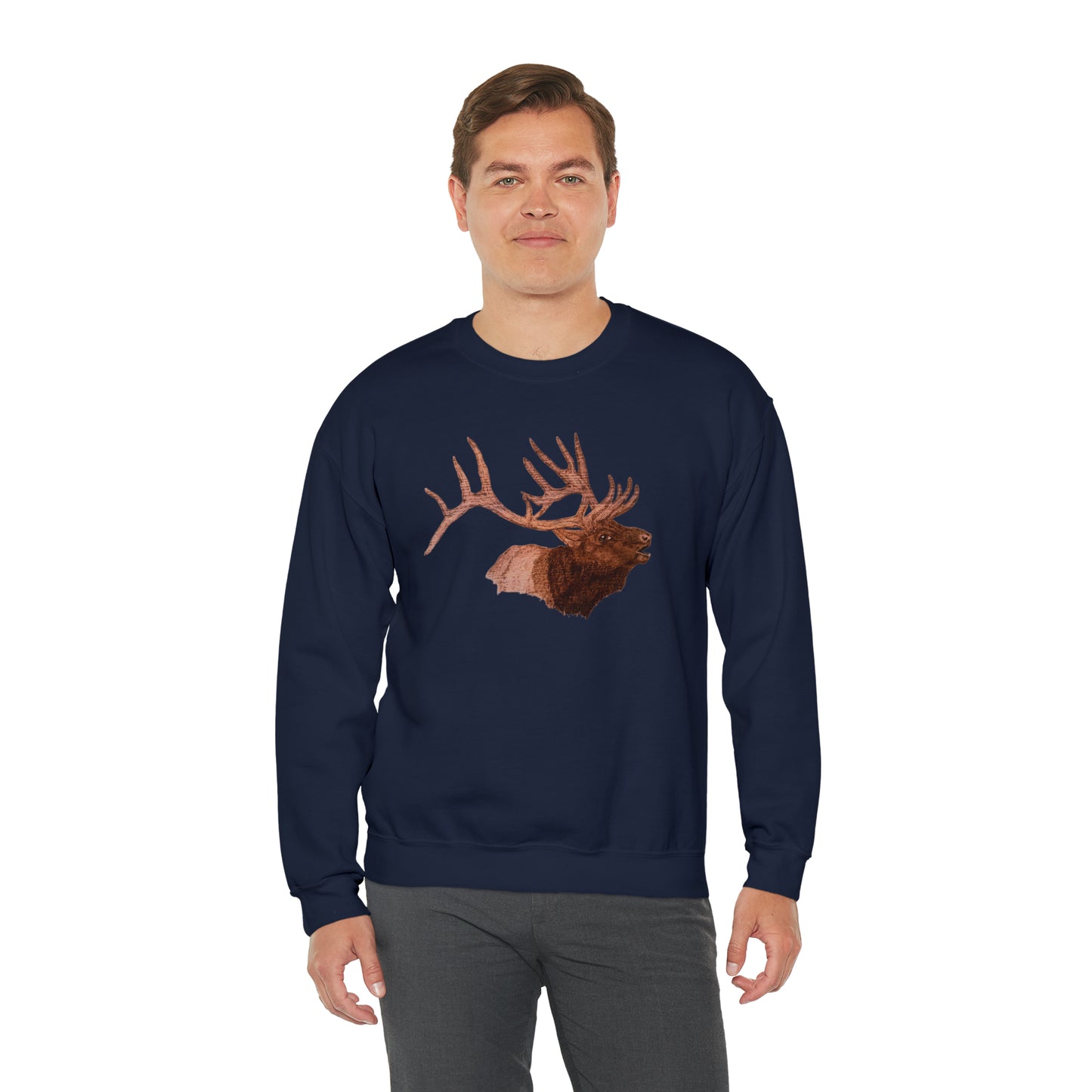 Unisex Heavy Blend™ Crewneck Sweatshirt - Bull Elk