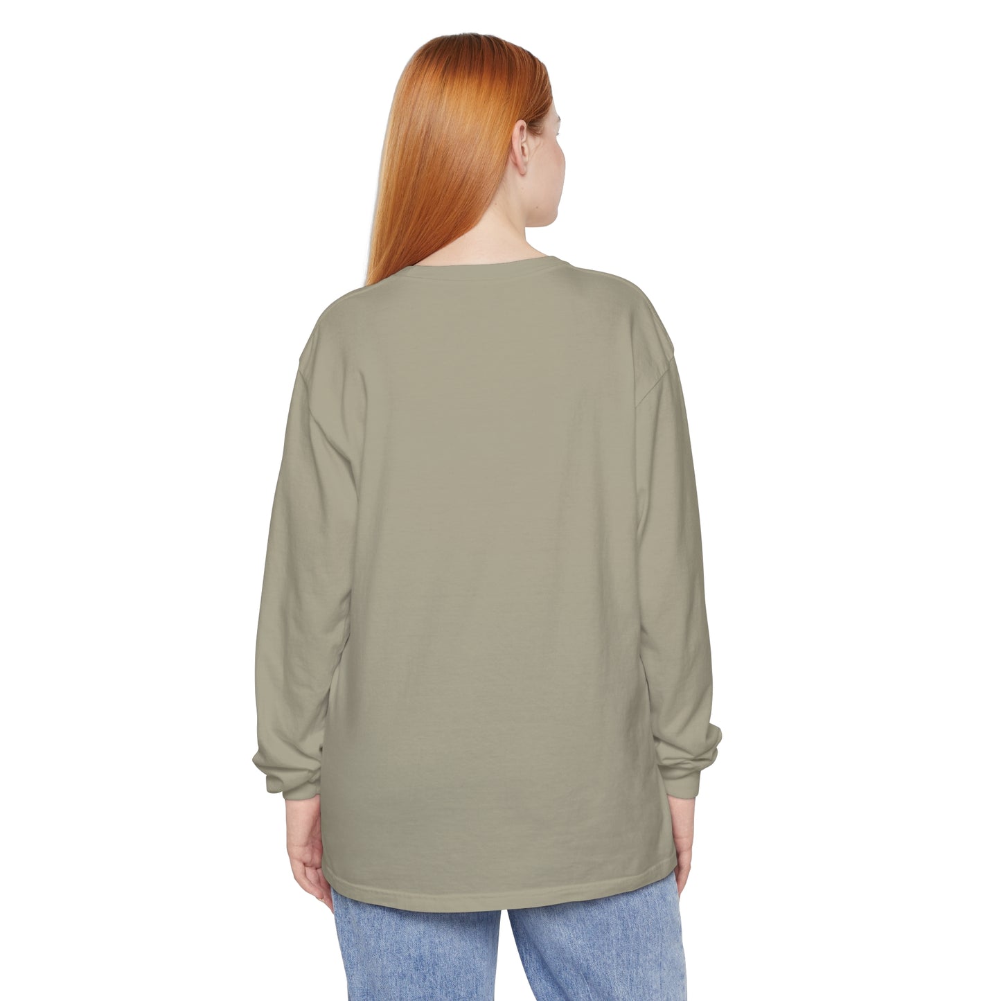 Unisex Garment-dyed Long Sleeve T-Shirt - Bull Elk w/ "COLORADO"