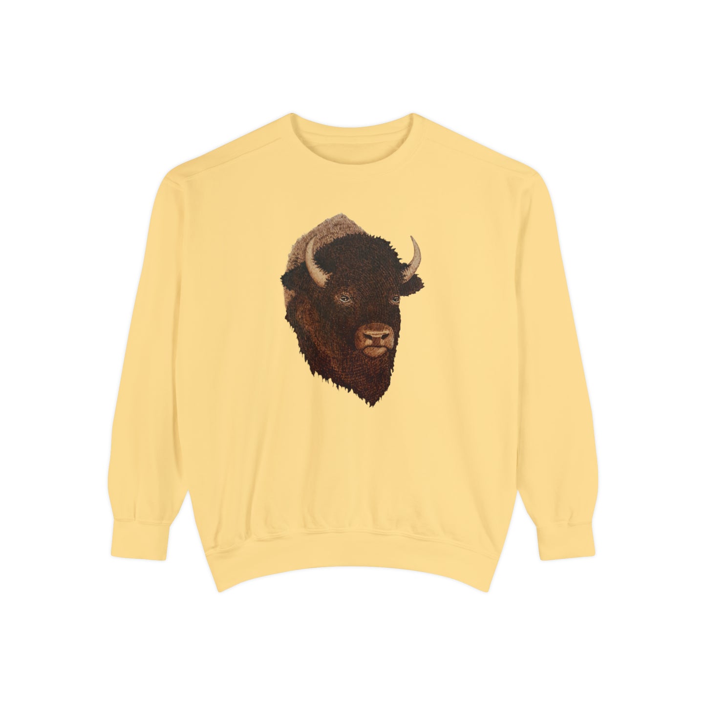 Unisex Garment-Dyed Sweatshirt - Bison