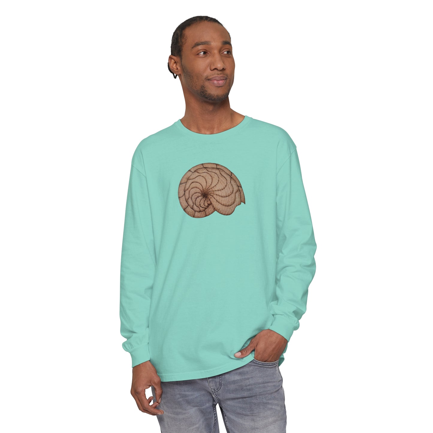 Unisex Garment-dyed Long Sleeve T-Shirt - Hamal