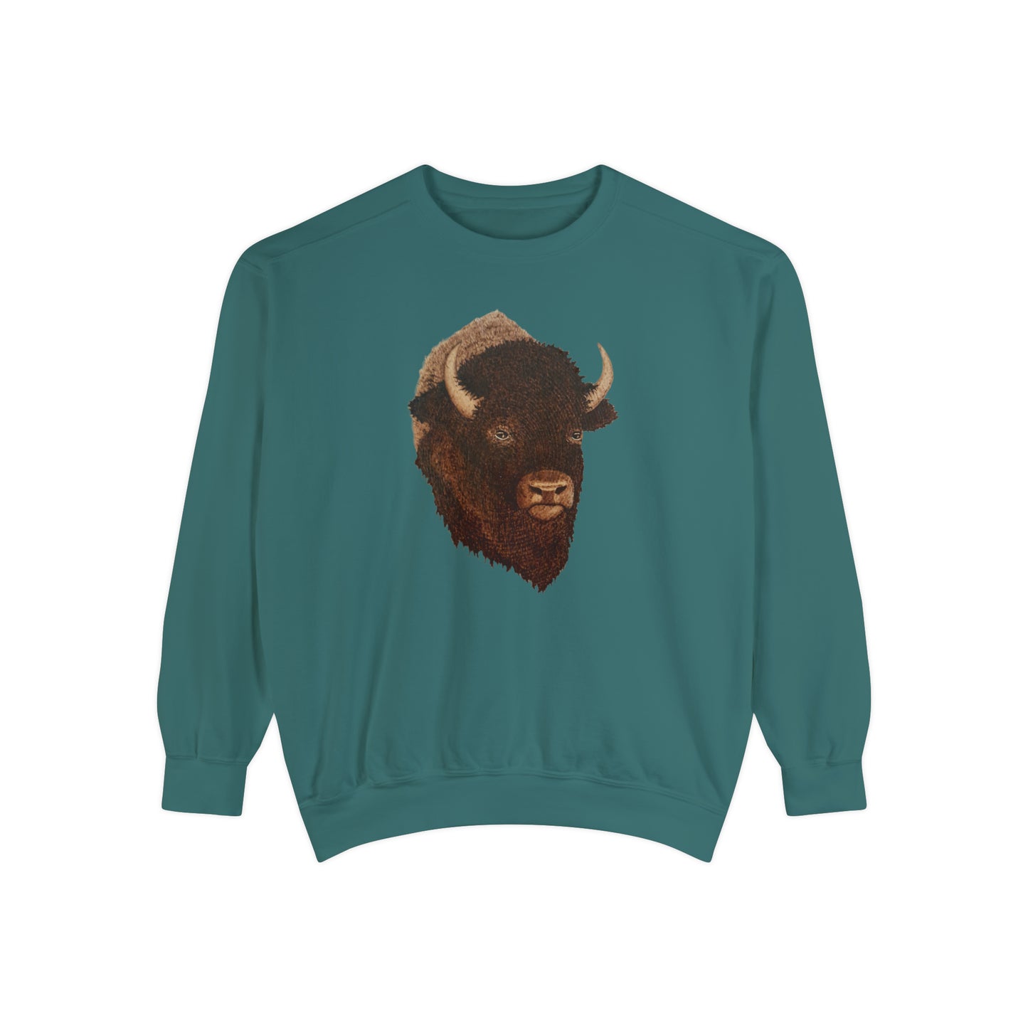 Unisex Garment-Dyed Sweatshirt - Bison