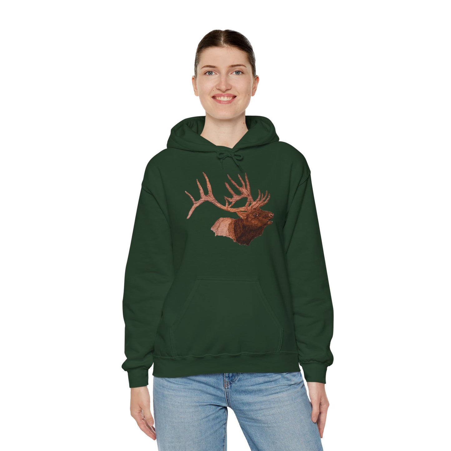 Unisex Heavy Blend™ Hooded Sweatshirt - Bull Elk