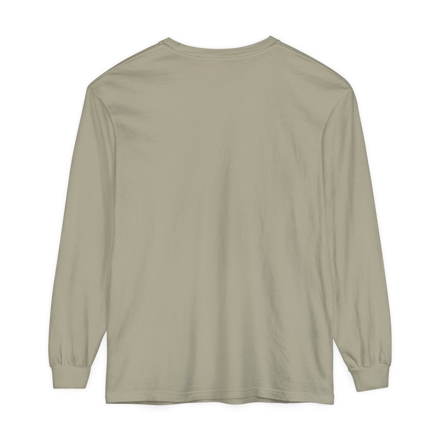 Unisex Garment-dyed Long Sleeve T-Shirt - Bison