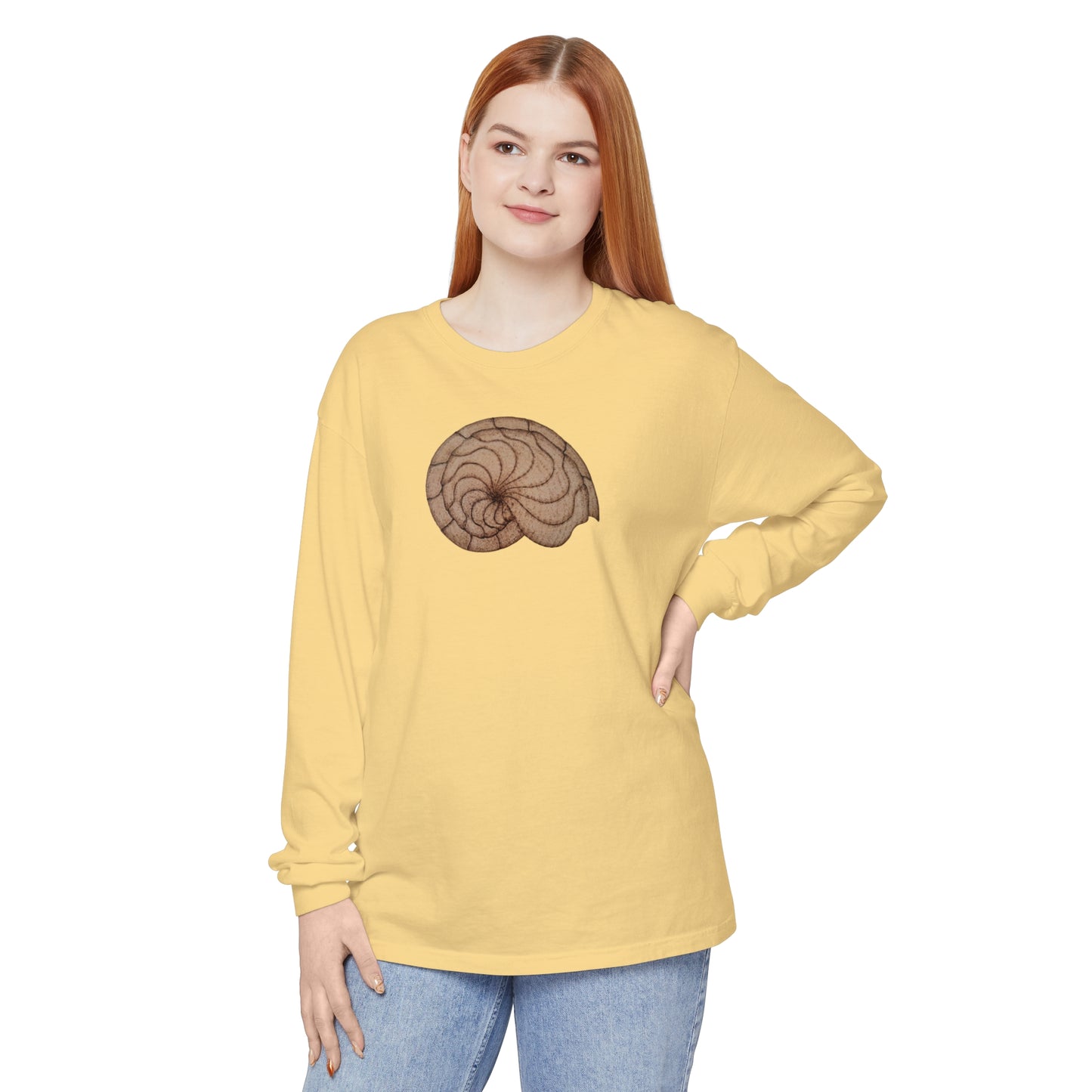 Unisex Garment-dyed Long Sleeve T-Shirt - Hamal