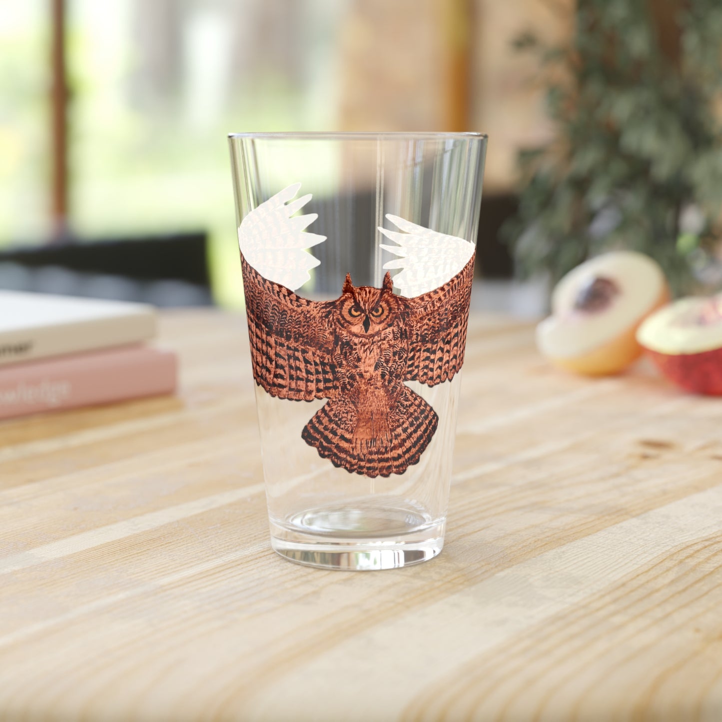 Pint Glass, 16oz - Owl