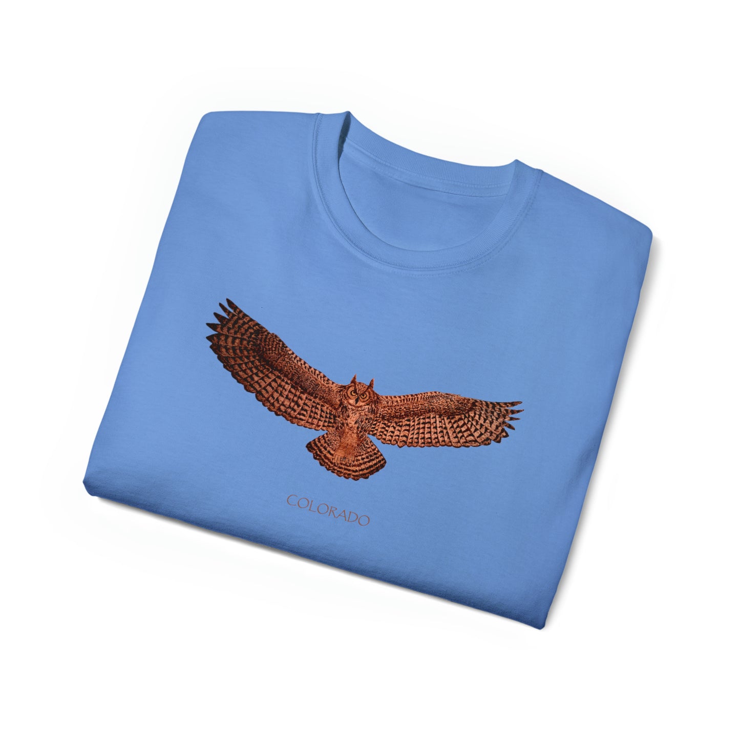 Unisex Ultra Cotton Tee - Owl w/ "COLORADO"