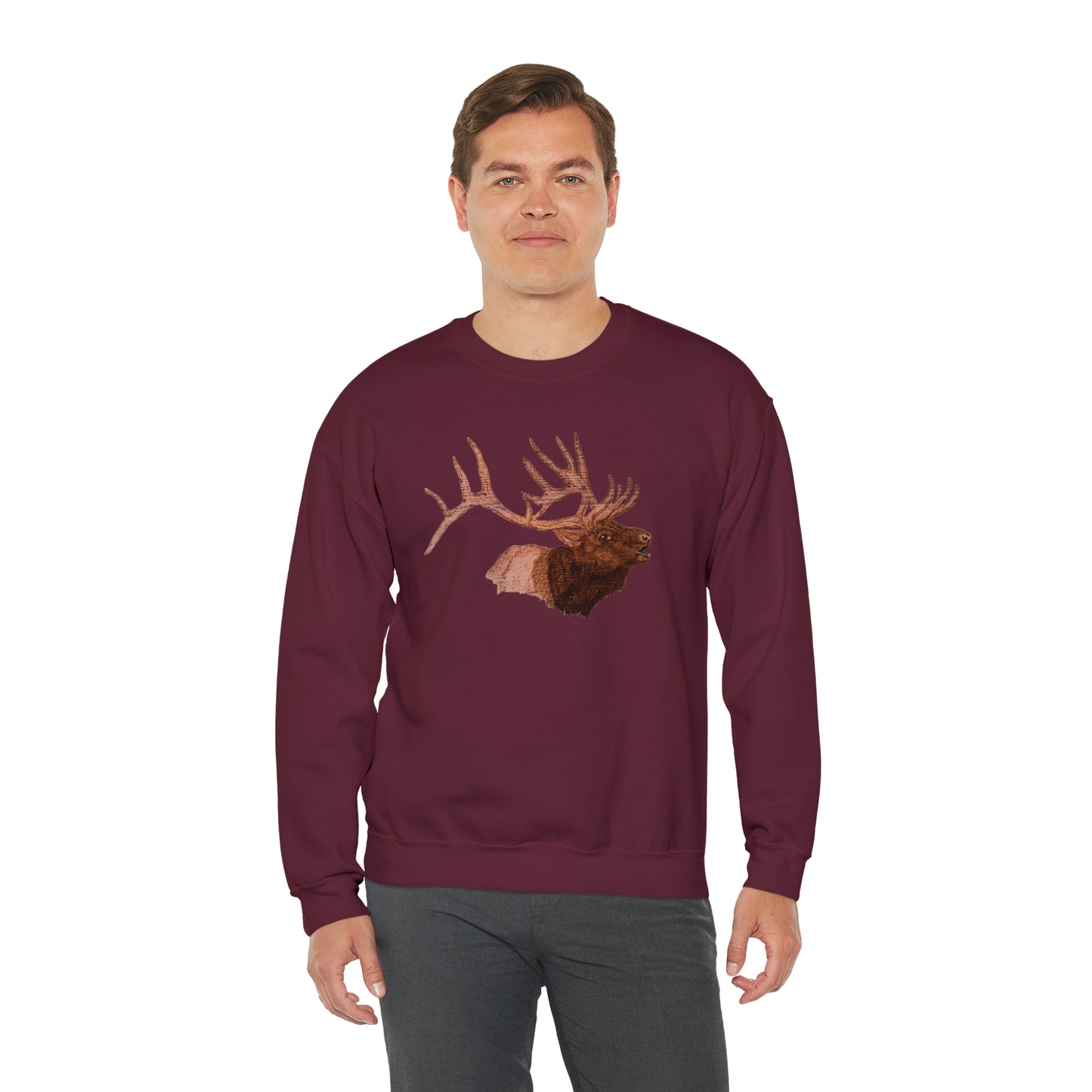 Unisex Heavy Blend™ Crewneck Sweatshirt - Bull Elk