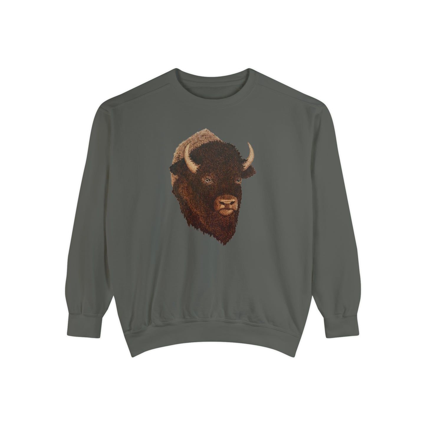 Unisex Garment-Dyed Sweatshirt - Bison