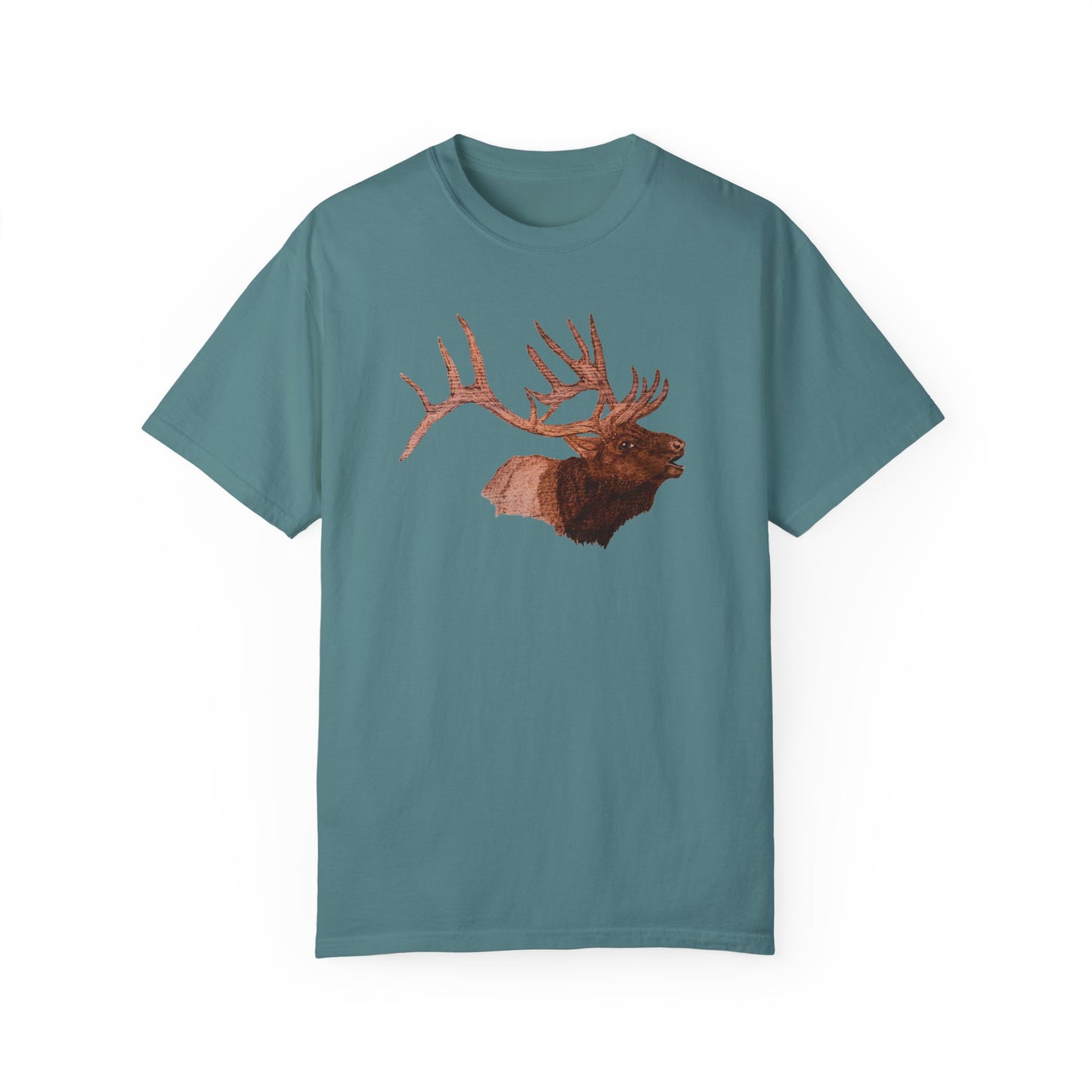 Unisex Garment-Dyed T-shirt - Bull Elk