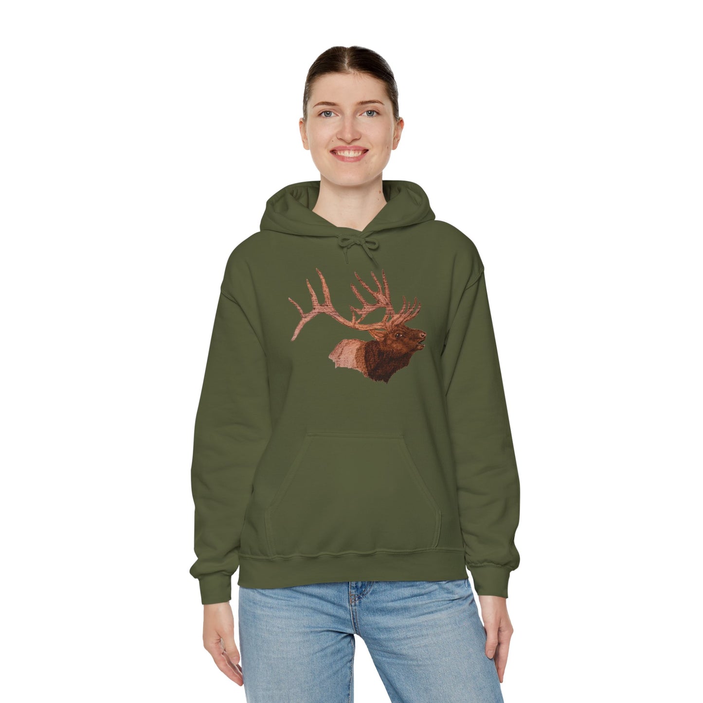 Unisex Heavy Blend™ Hooded Sweatshirt - Bull Elk