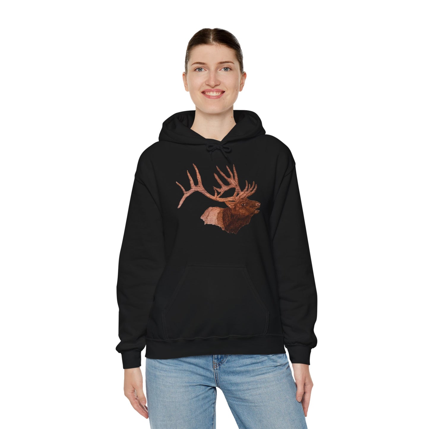 Unisex Heavy Blend™ Hooded Sweatshirt - Bull Elk