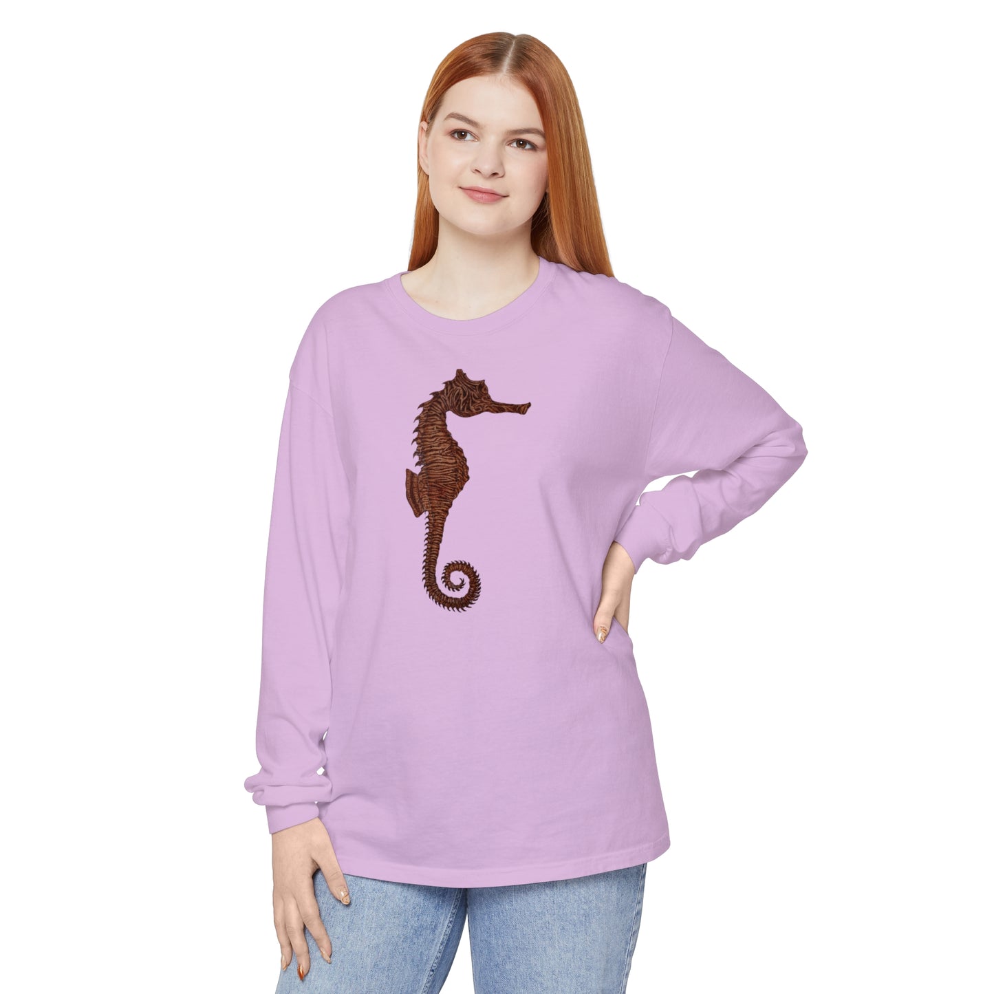 Unisex Garment-dyed Long Sleeve T-Shirt - Samson