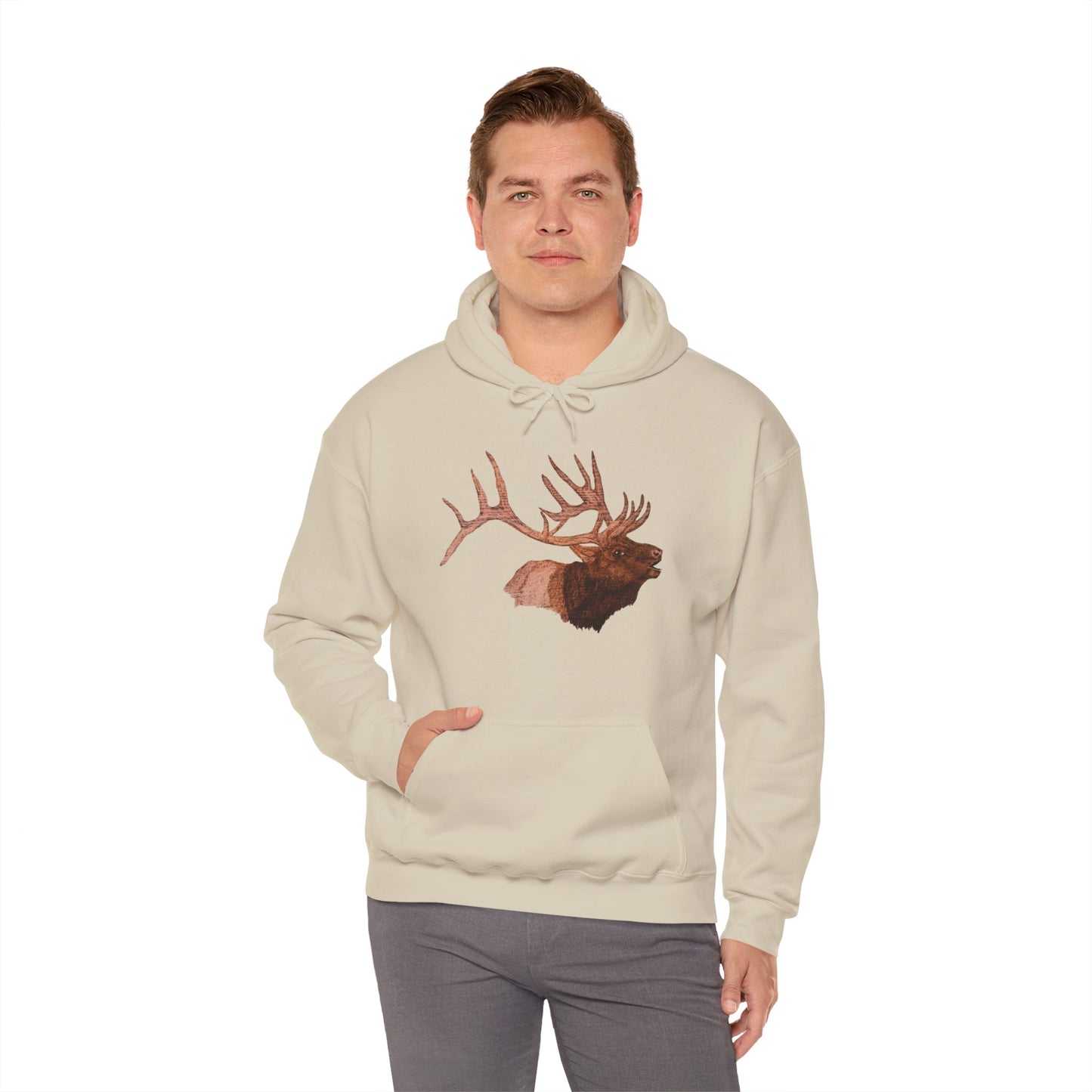 Unisex Heavy Blend™ Hooded Sweatshirt - Bull Elk