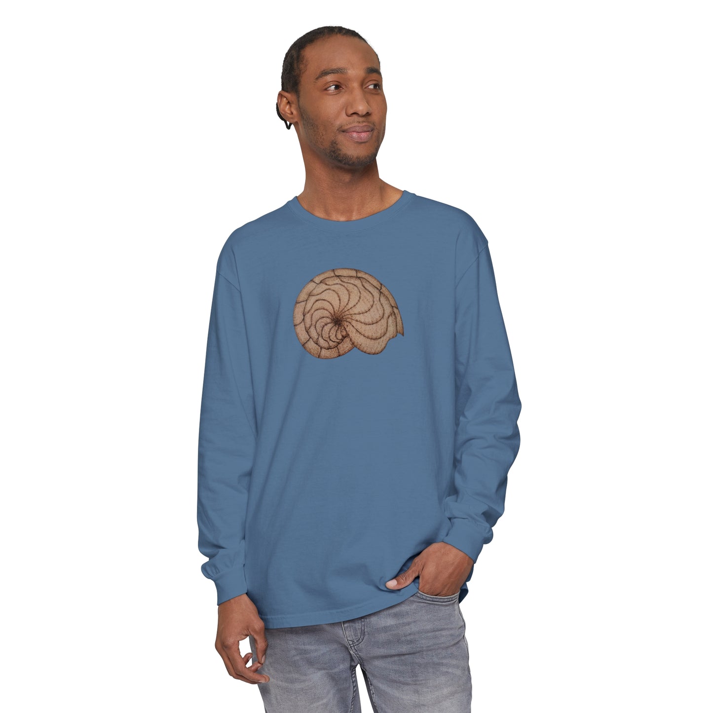 Unisex Garment-dyed Long Sleeve T-Shirt - Hamal