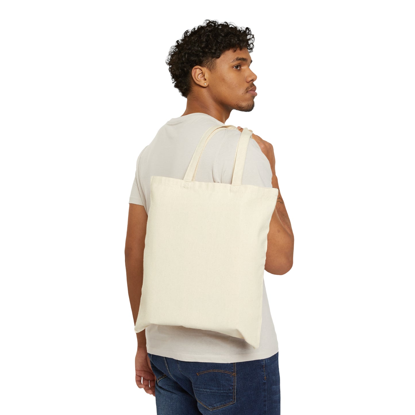 Cotton Canvas Tote Bag - Bison