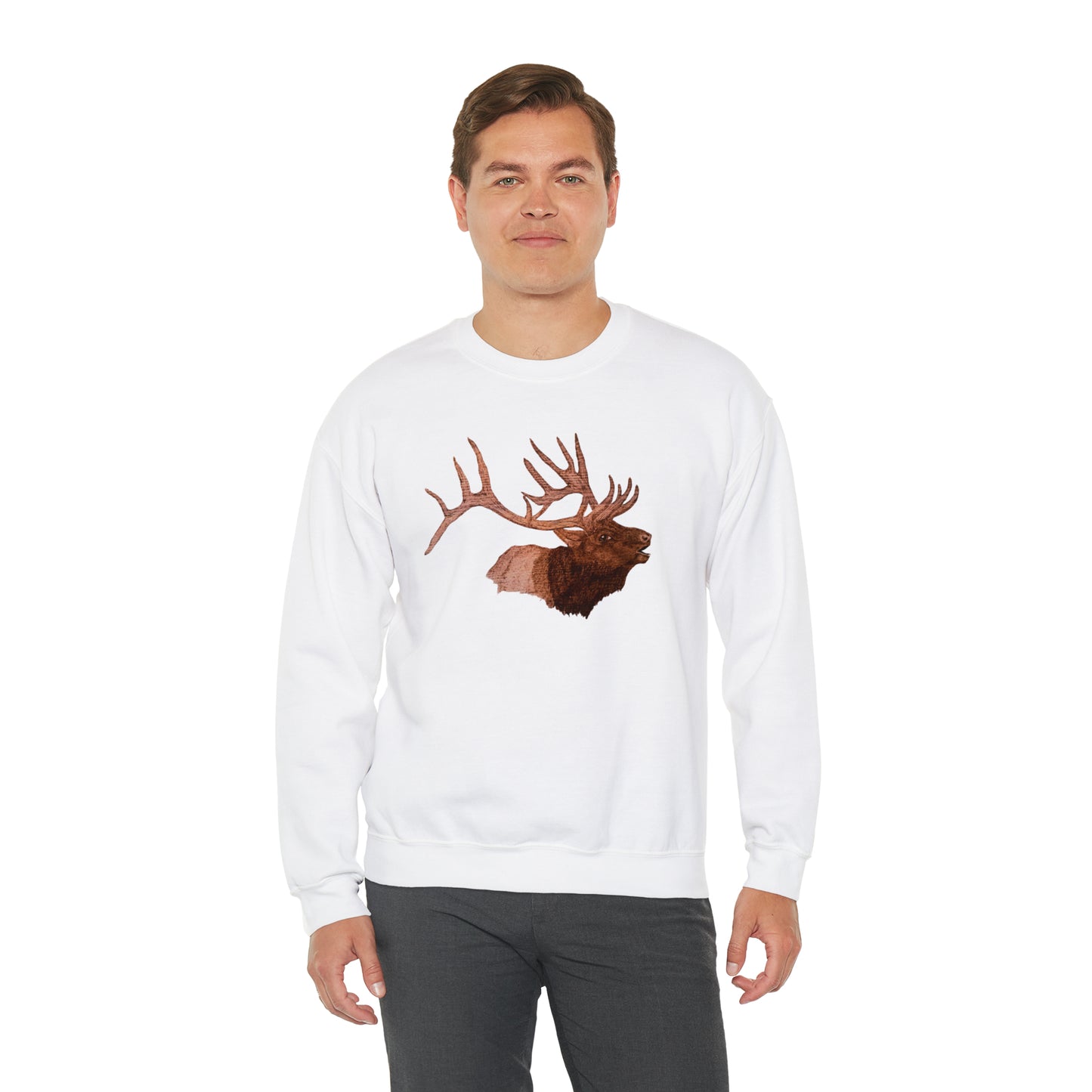 Unisex Heavy Blend™ Crewneck Sweatshirt - Bull Elk